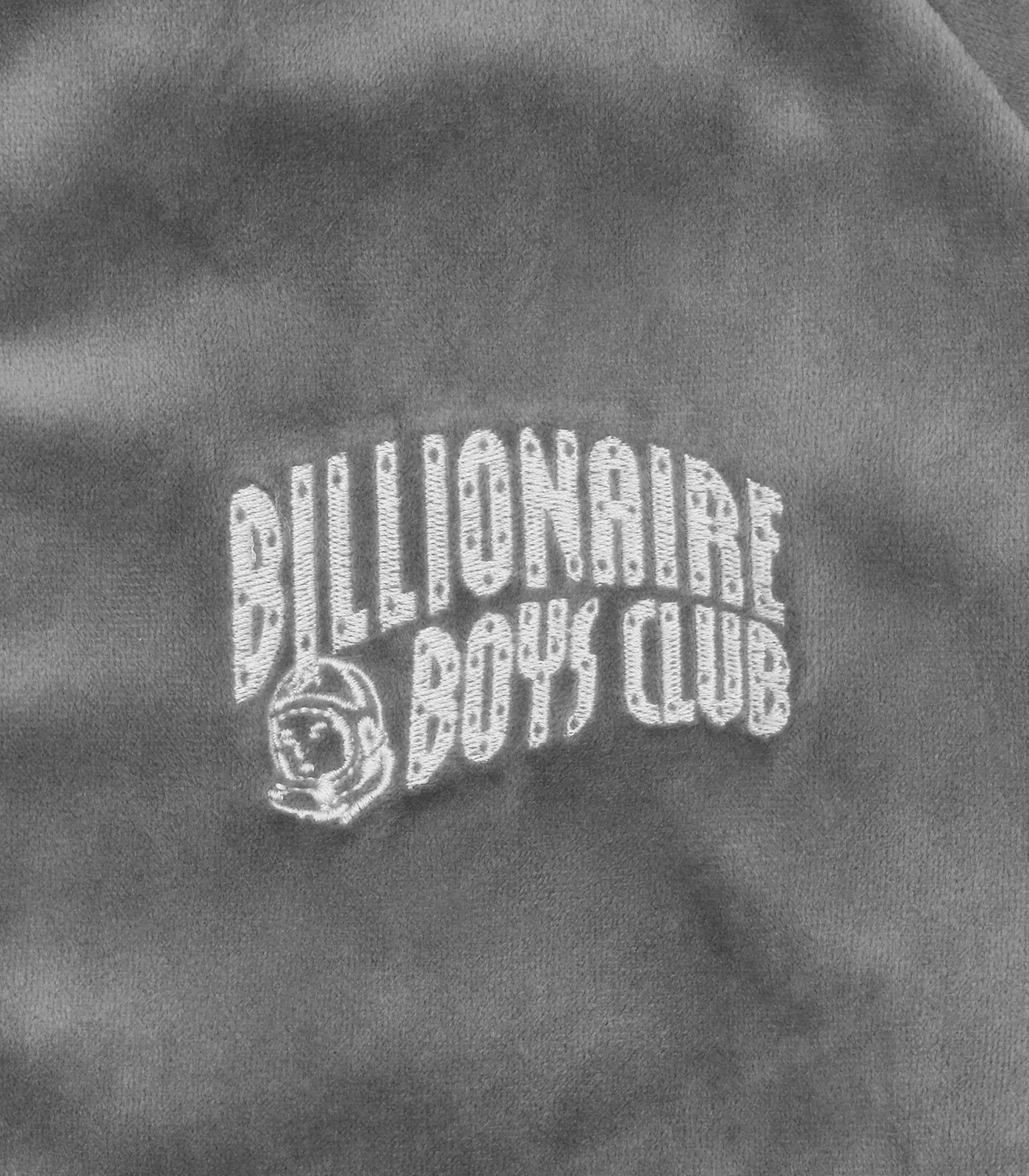 SMALL ARCH LOGO TAPED VELOUR TRACK TOP - CHARCOAL - Image 4