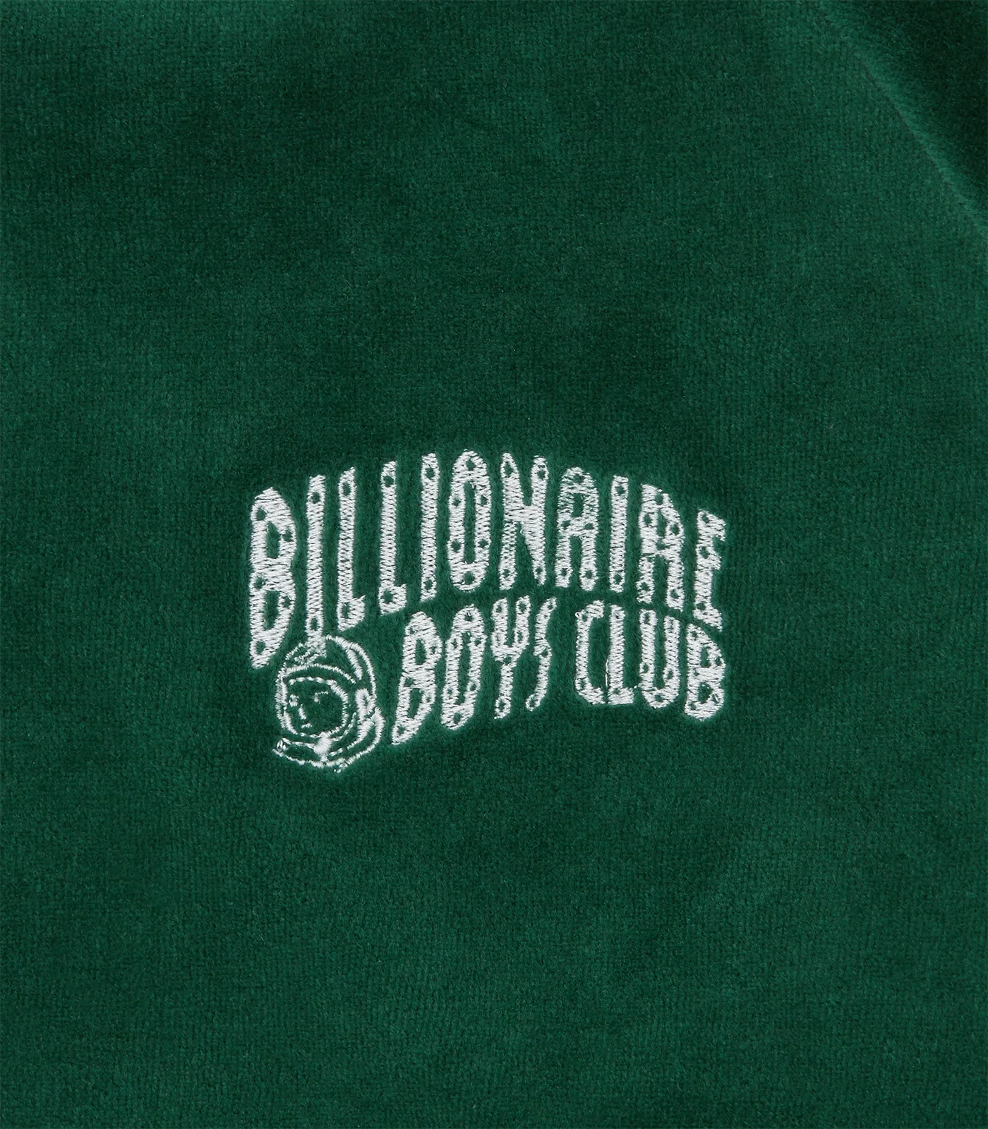 SMALL ARCH LOGO TAPED VELOUR TRACK TOP - DARK GREEN - Image 4