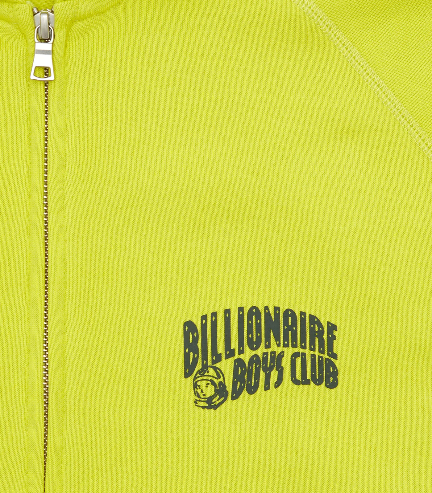 SMALL ARCH LOGO ZIP THROUGH HOOD - ACID YELLOW - Image 3