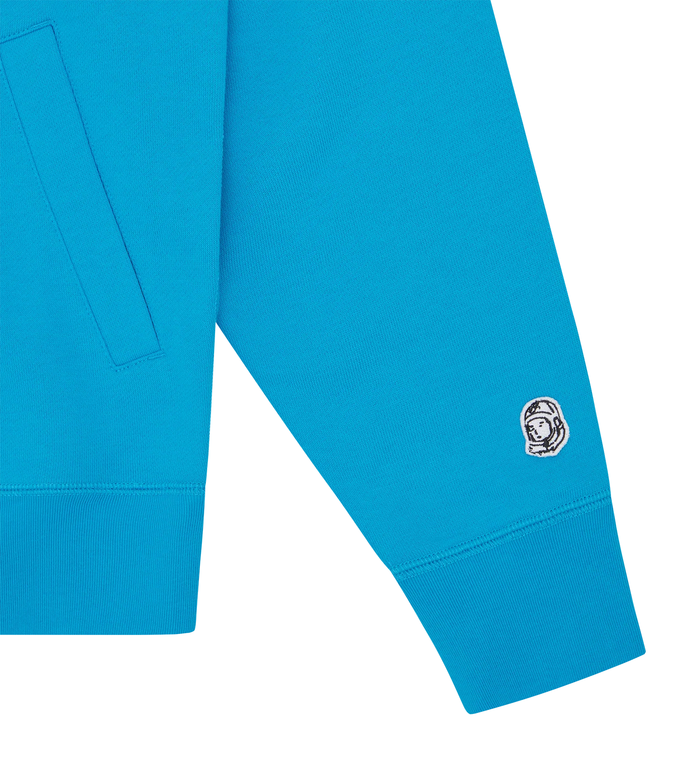 SMALL ARCH LOGO ZIP THROUGH HOOD - AQUA BLUE - Image 4
