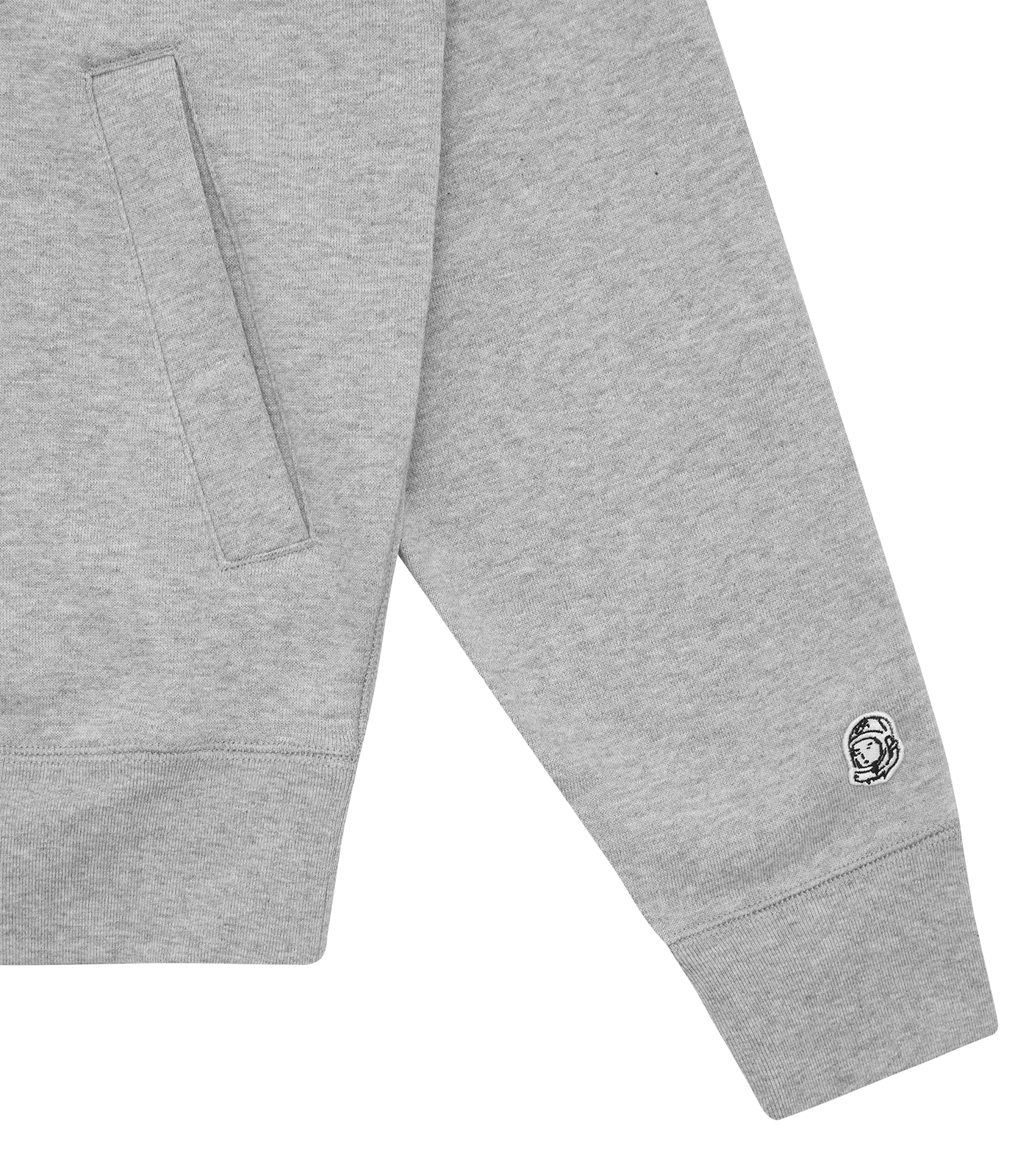 SMALL ARCH LOGO ZIP THROUGH - HEATHER GREY - Image 4