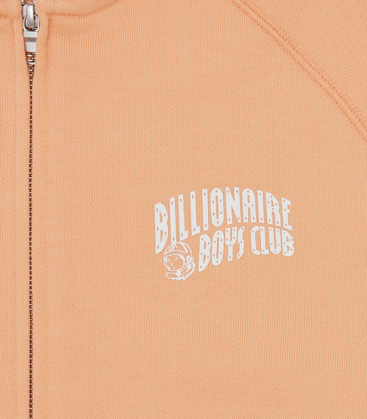 SMALL ARCH LOGO ZIP THROUGH HOOD - LIGHT PEACH - Image 3