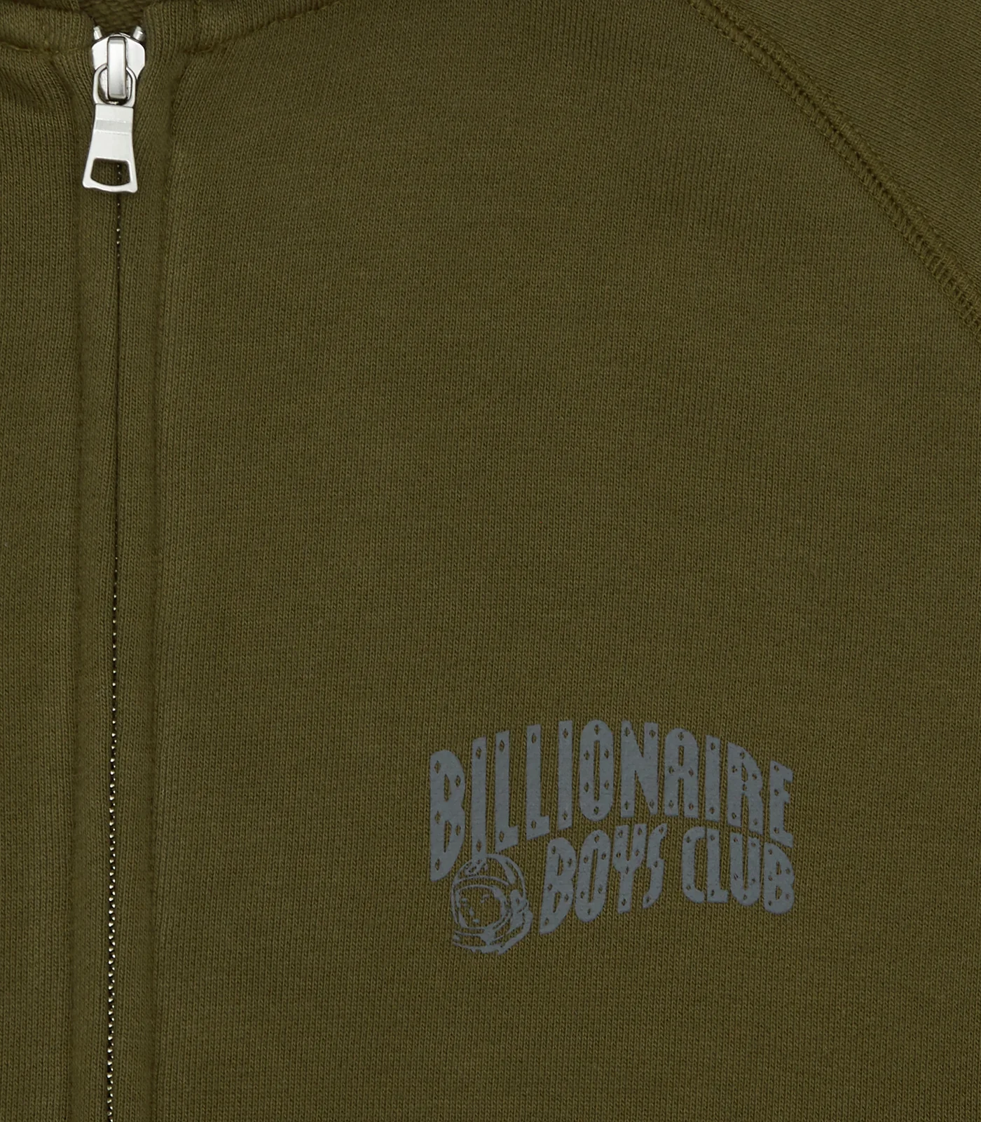 SMALL ARCH LOGO ZIP THROUGH - OLIVE - Image 3