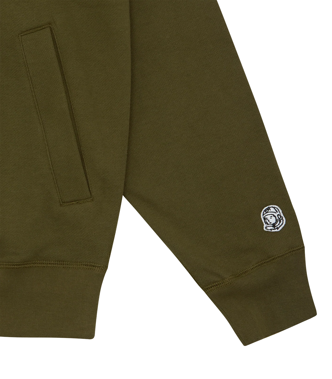 SMALL ARCH LOGO ZIP THROUGH - OLIVE - Image 5