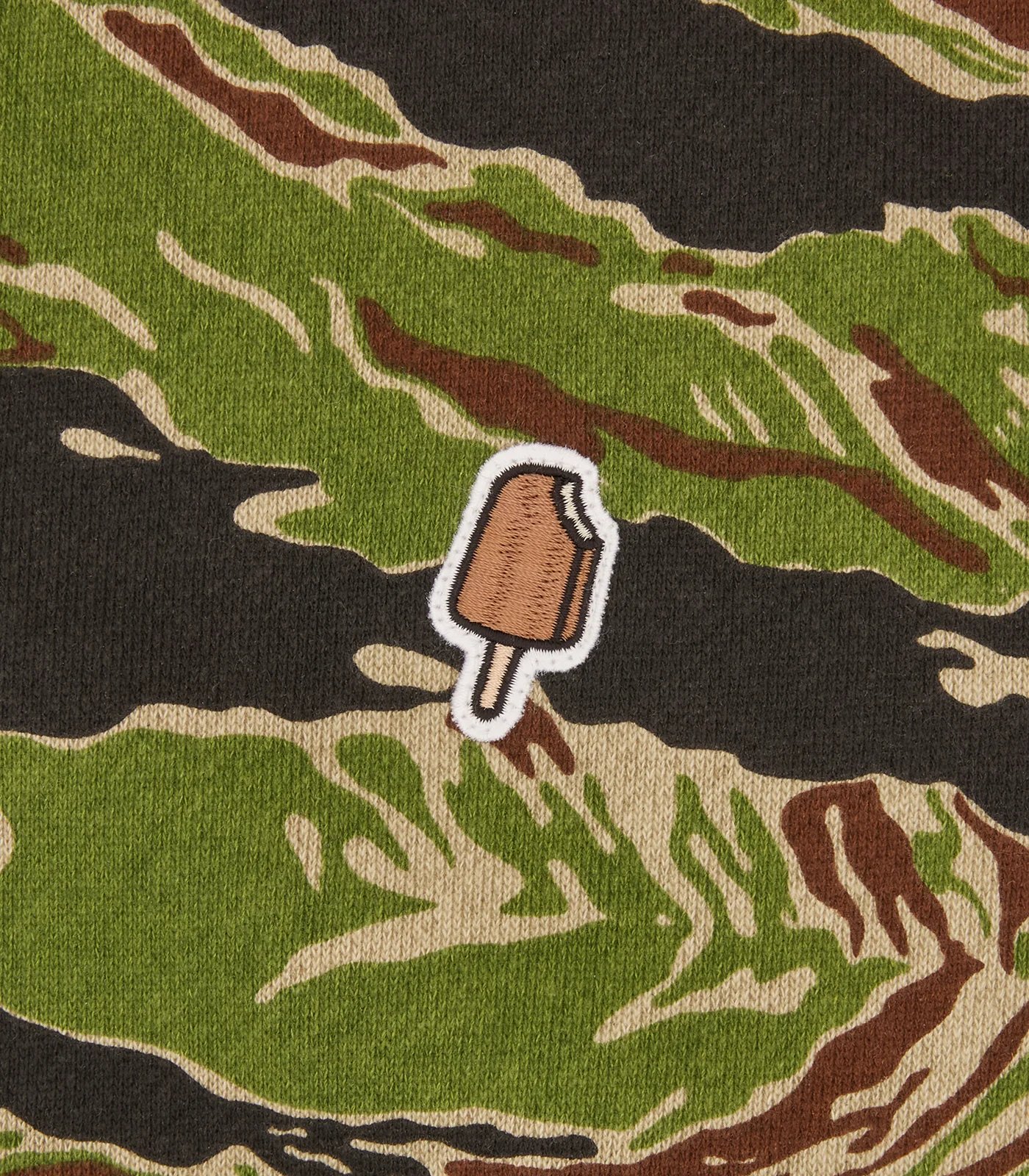 SMILEY TIGER STRIPE FULL ZIP-THROUGH HOOD - CAMO - Image 5