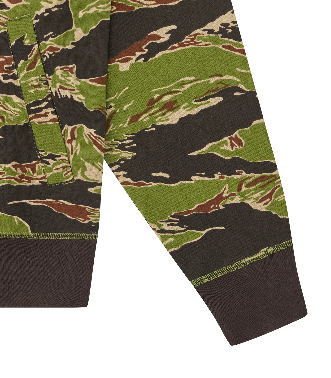 SMILEY TIGER STRIPE FULL ZIP-THROUGH HOOD - CAMO - Image 6