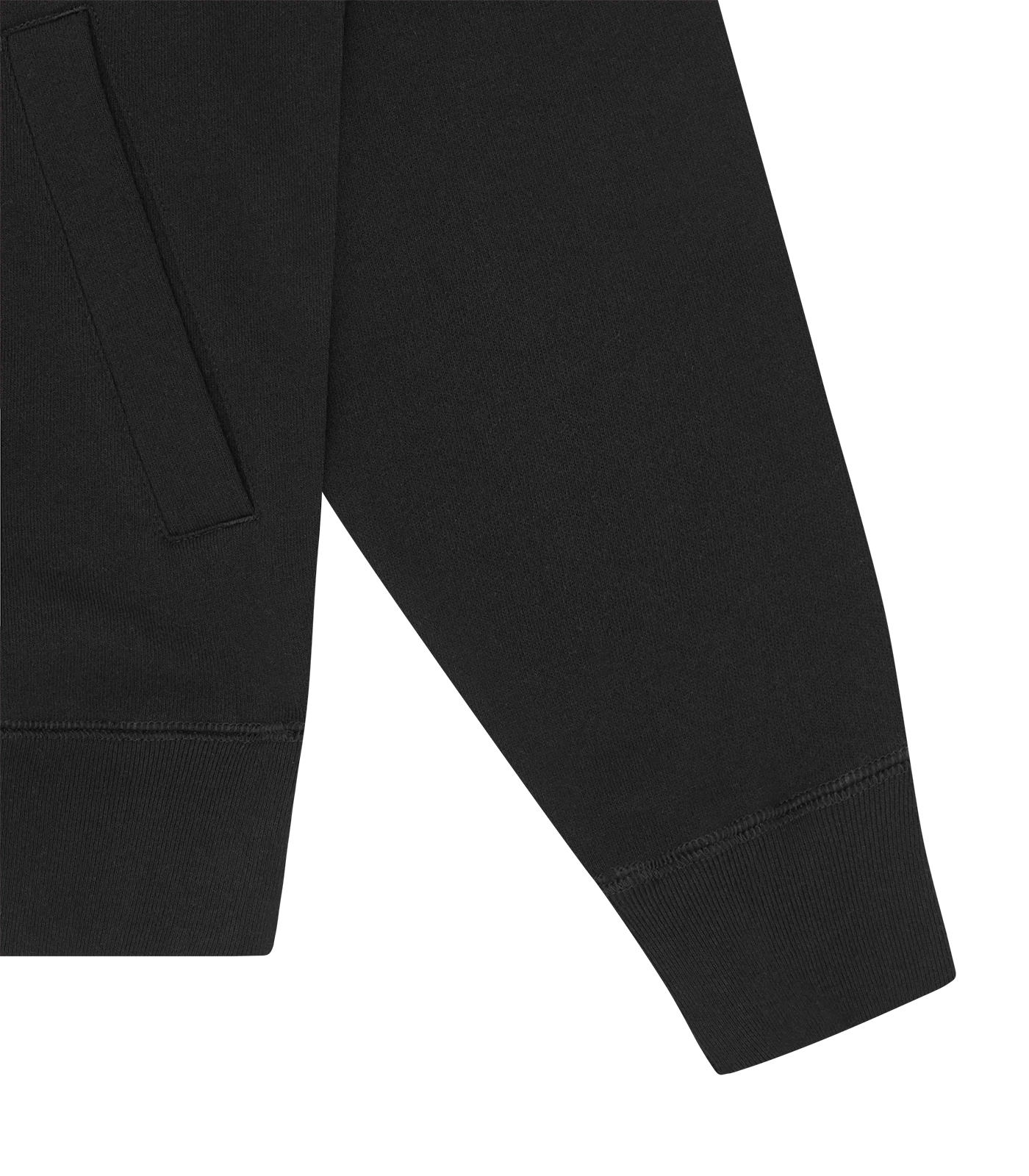 SMILEY ZIP THROUGH HOOD - BLACK - Image 6