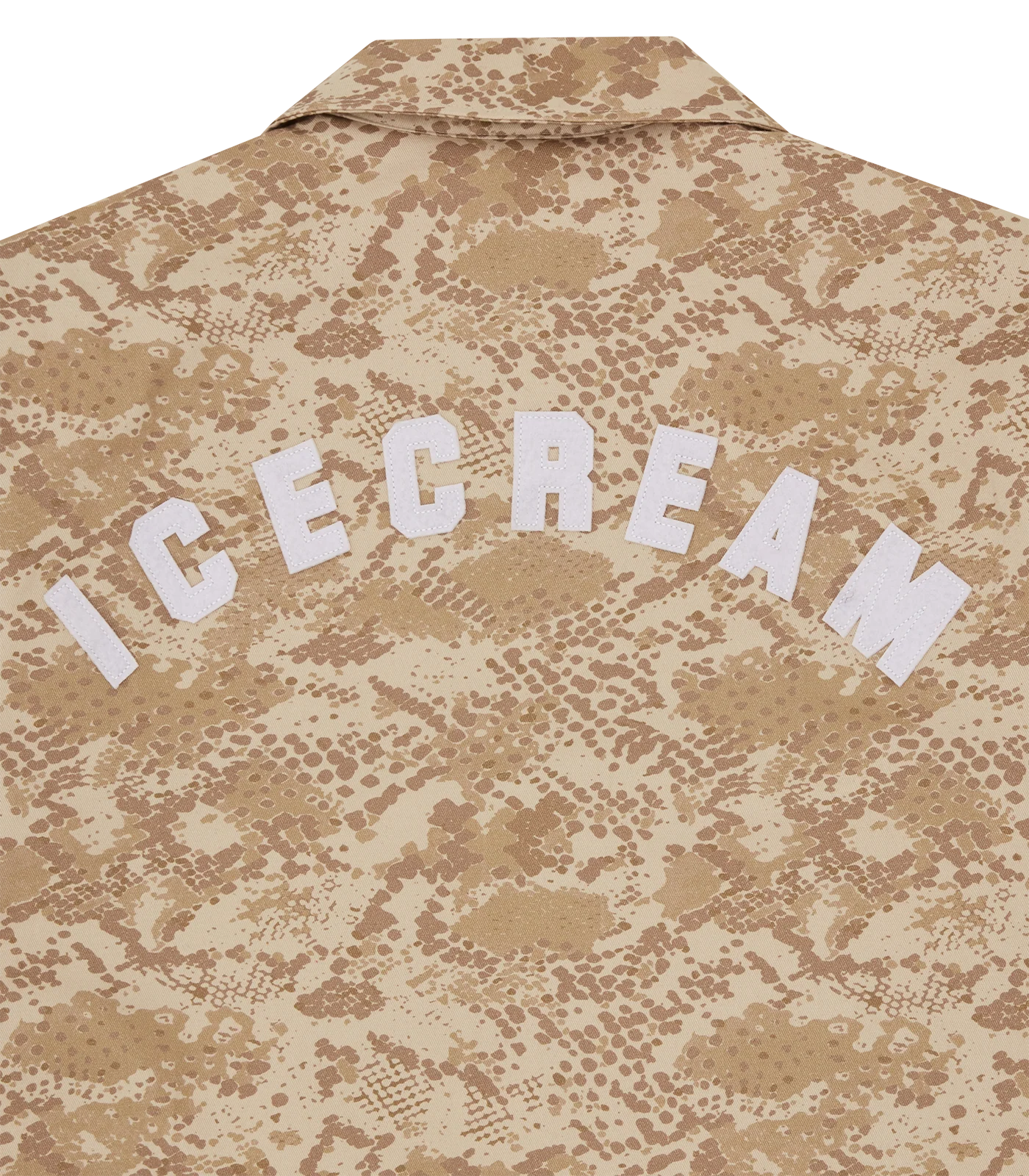 SNAKESKIN QUILTED WORK JACKET - LIGHT BROWN - Image 8