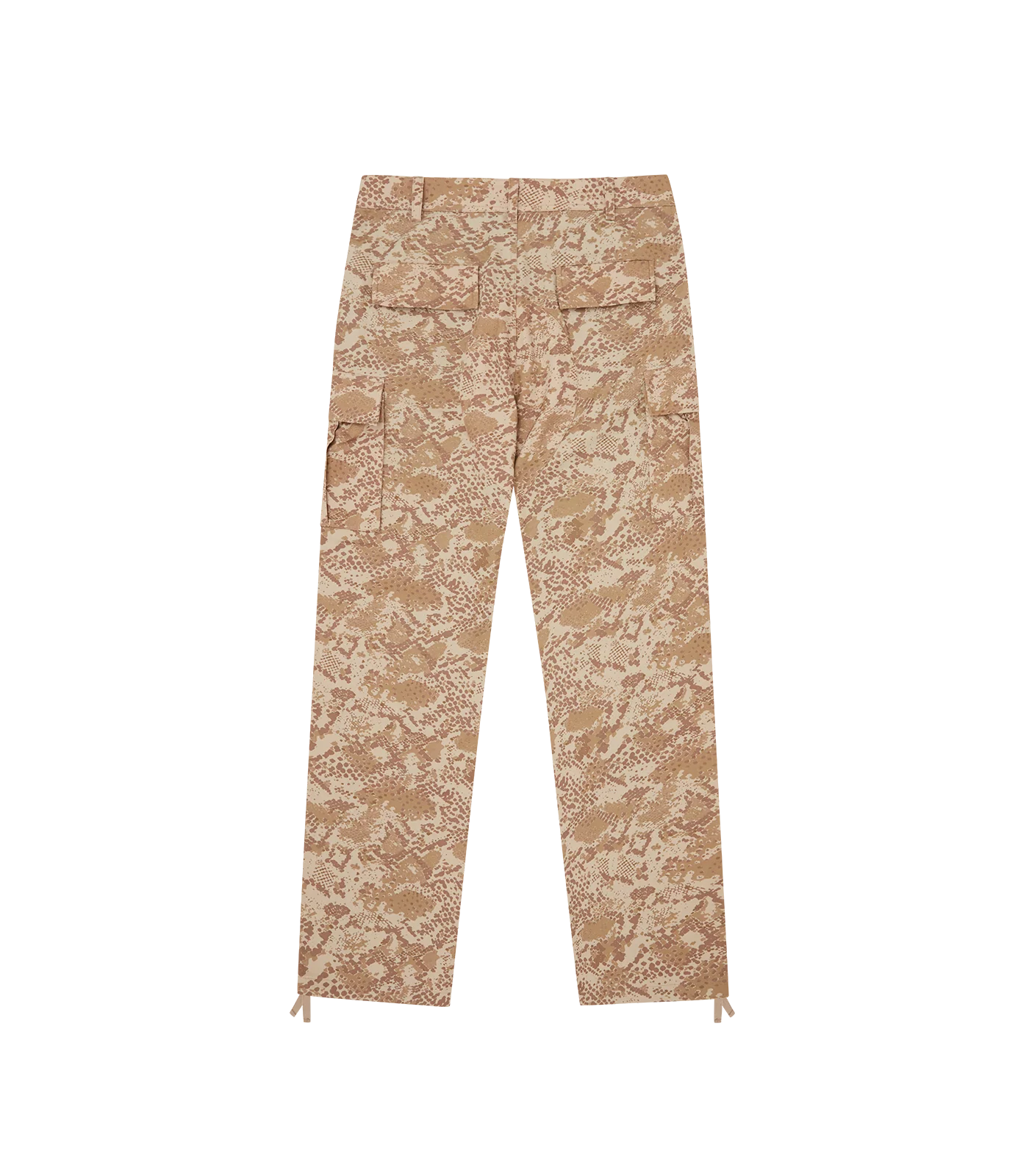 SNAKESKIN RUNNING DOG CARGO PANTS - LIGHT BROWN - Image 4