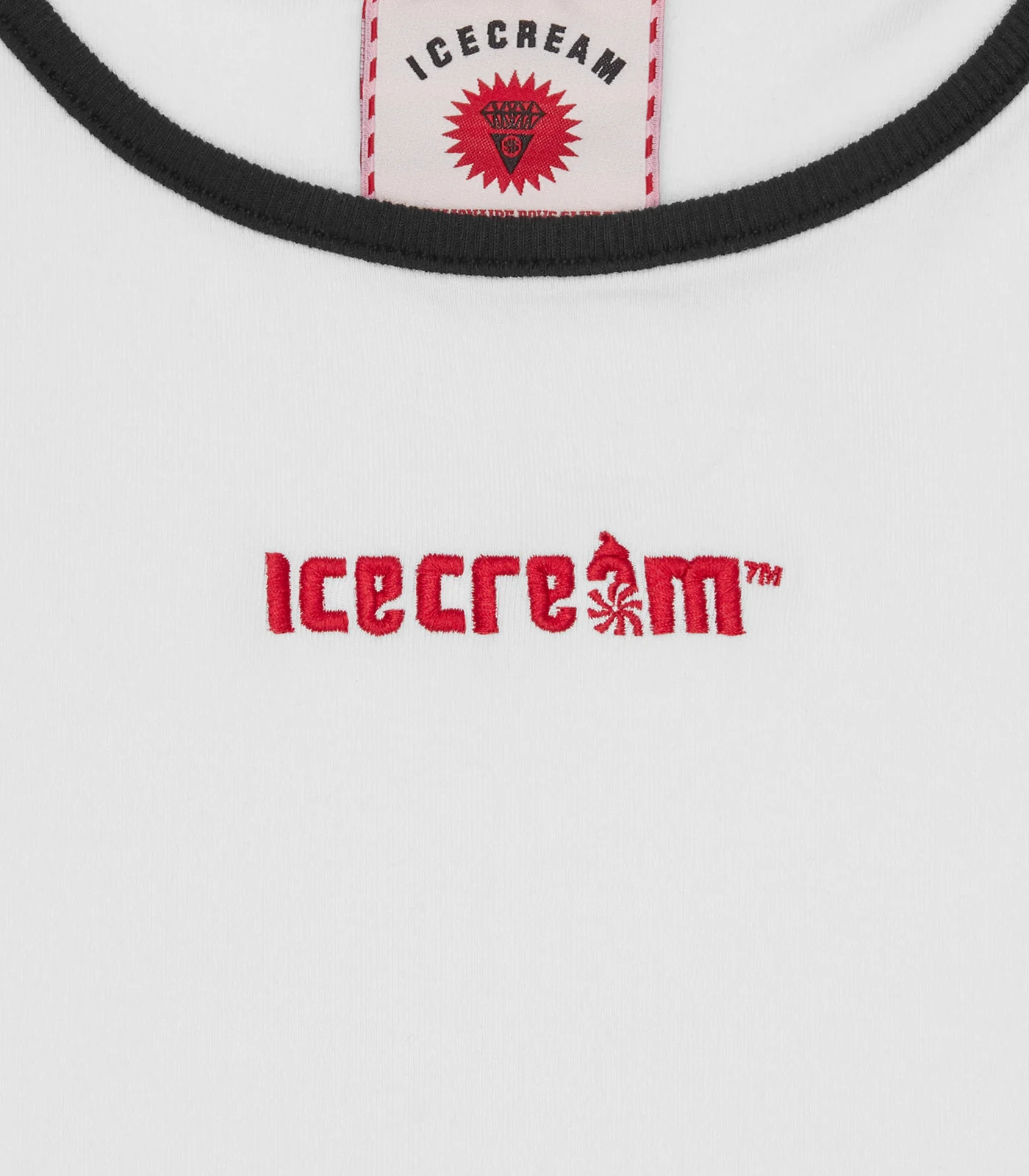 SOFT SERVE CONTRAST VEST TOP -  WHITE - Image 4