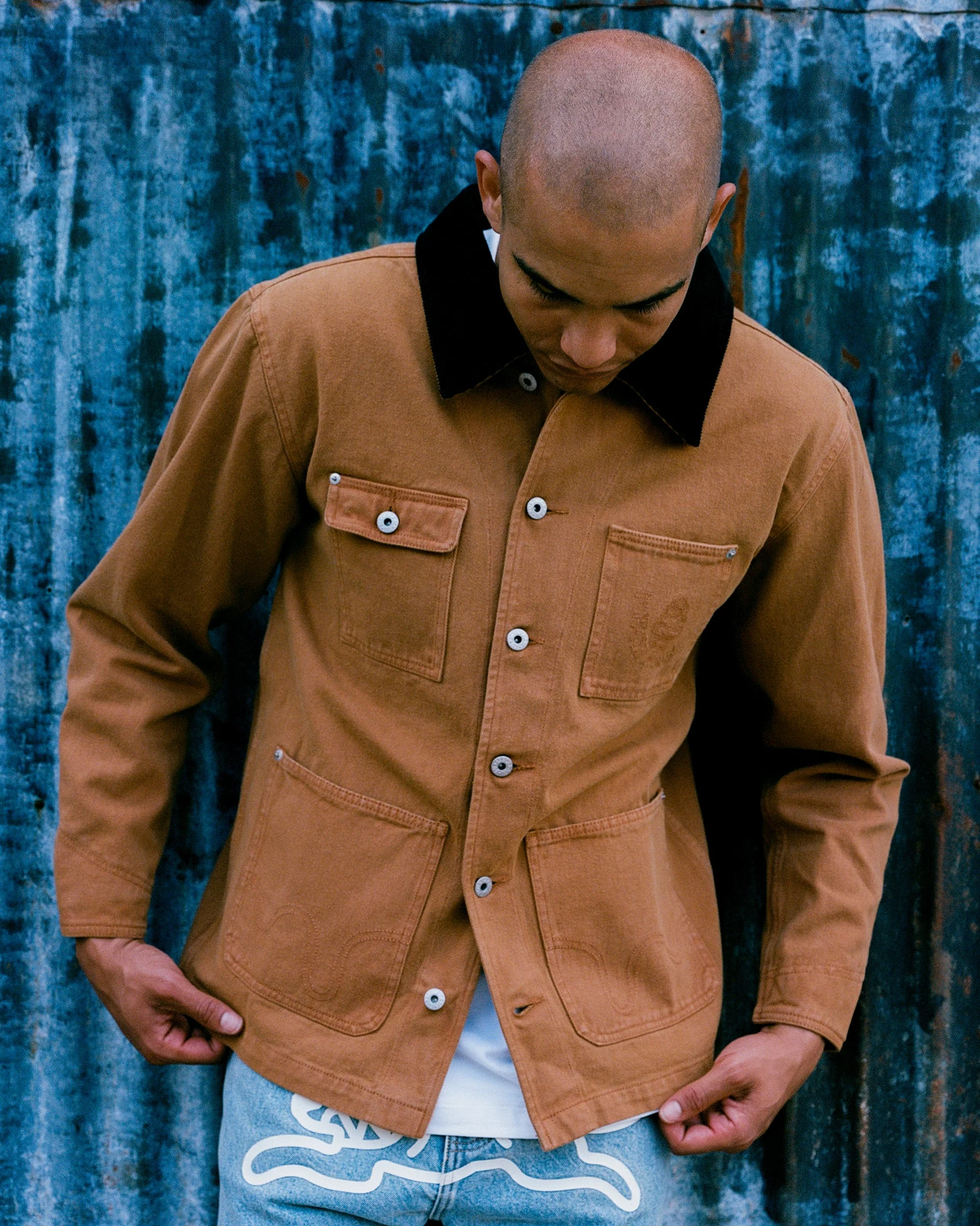 SOFT SERVE LOGO CHORE JACKET - BROWN - Image 6