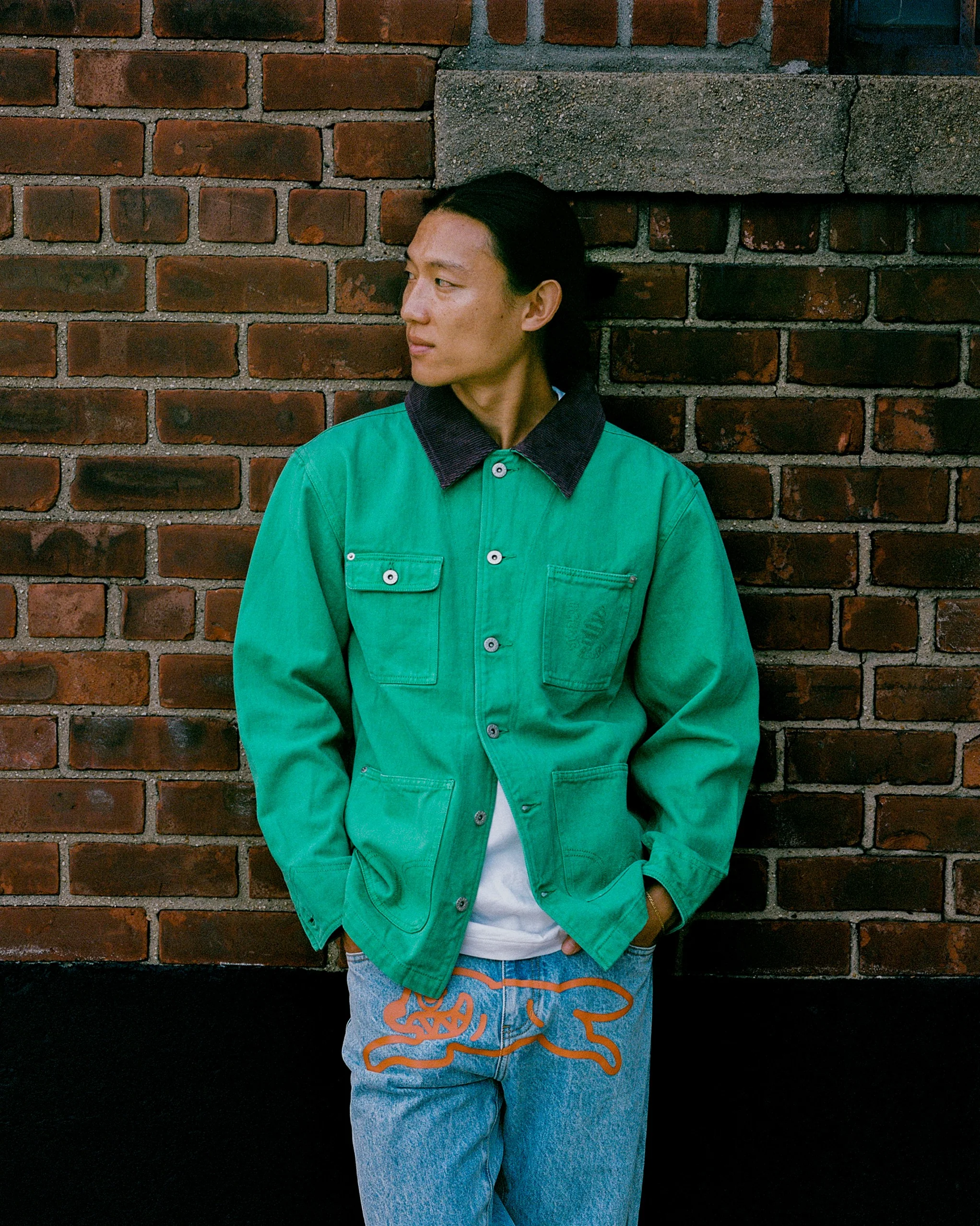 SOFT SERVE LOGO CHORE JACKET - GREEN - Image 6