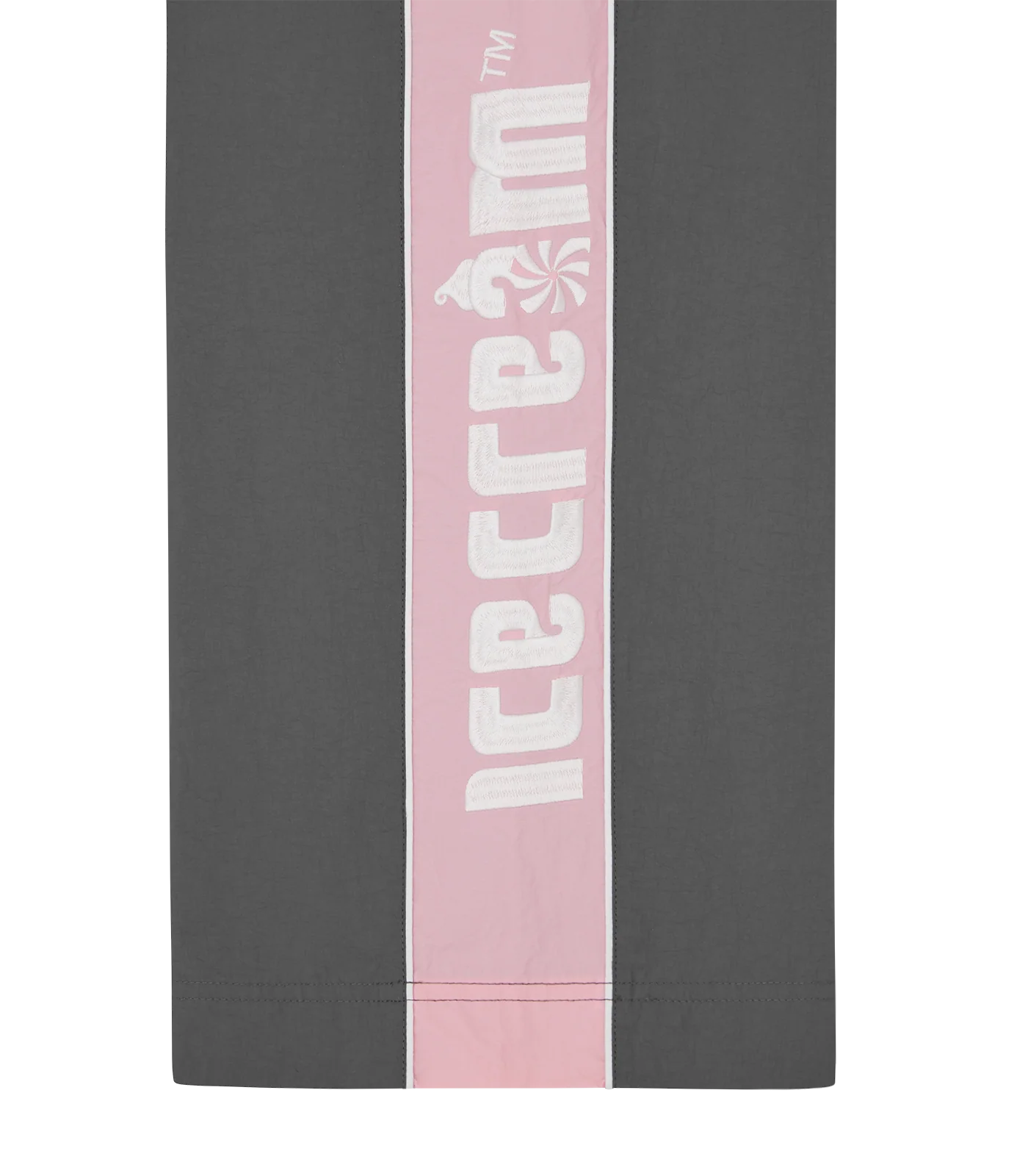 SOFT SERVE NYLON TRACK PANTS - GREY/PINK - Image 4