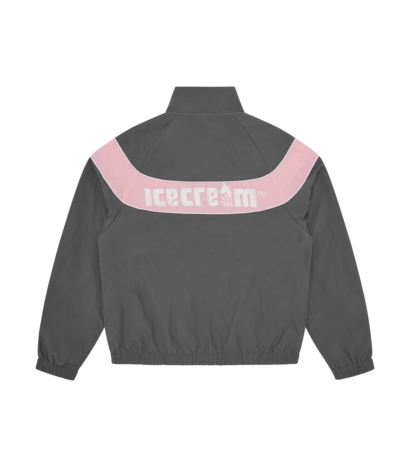 SOFT SERVE NYLON TRACK TOP - GREY/PINK - Image 2