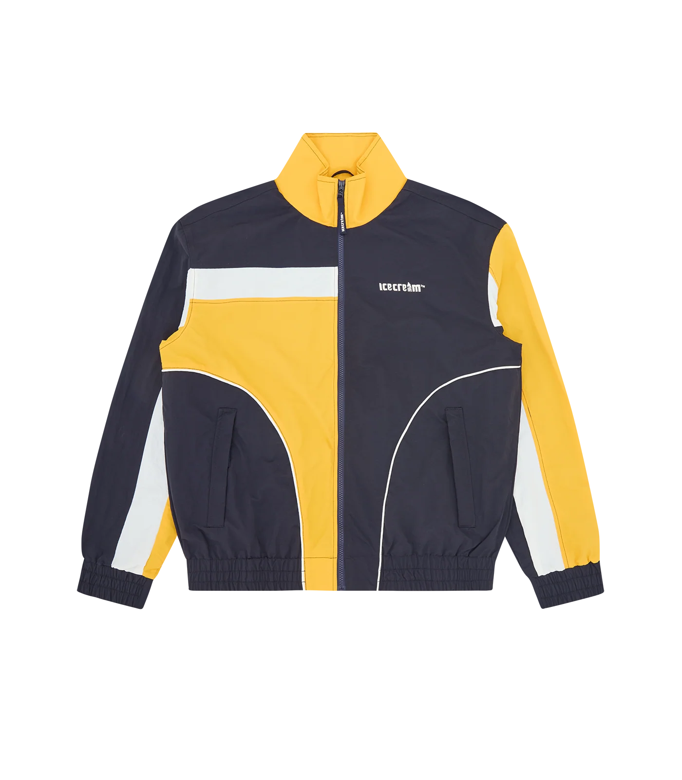 SOFT SERVE PANELLED TRACK JACKET - NAVY