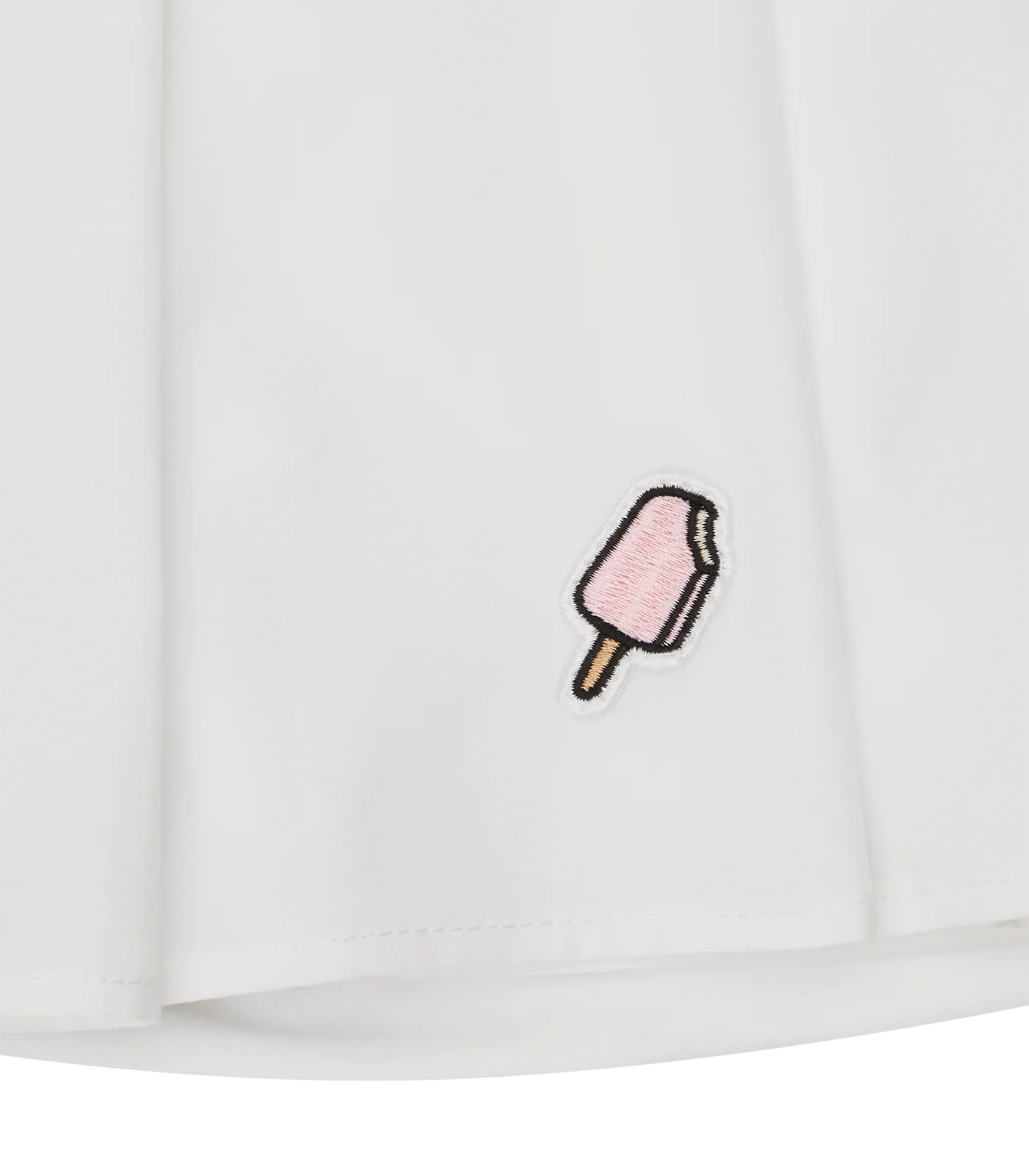 SOFT SERVE PLEATED SKIRT - WHITE - Image 4
