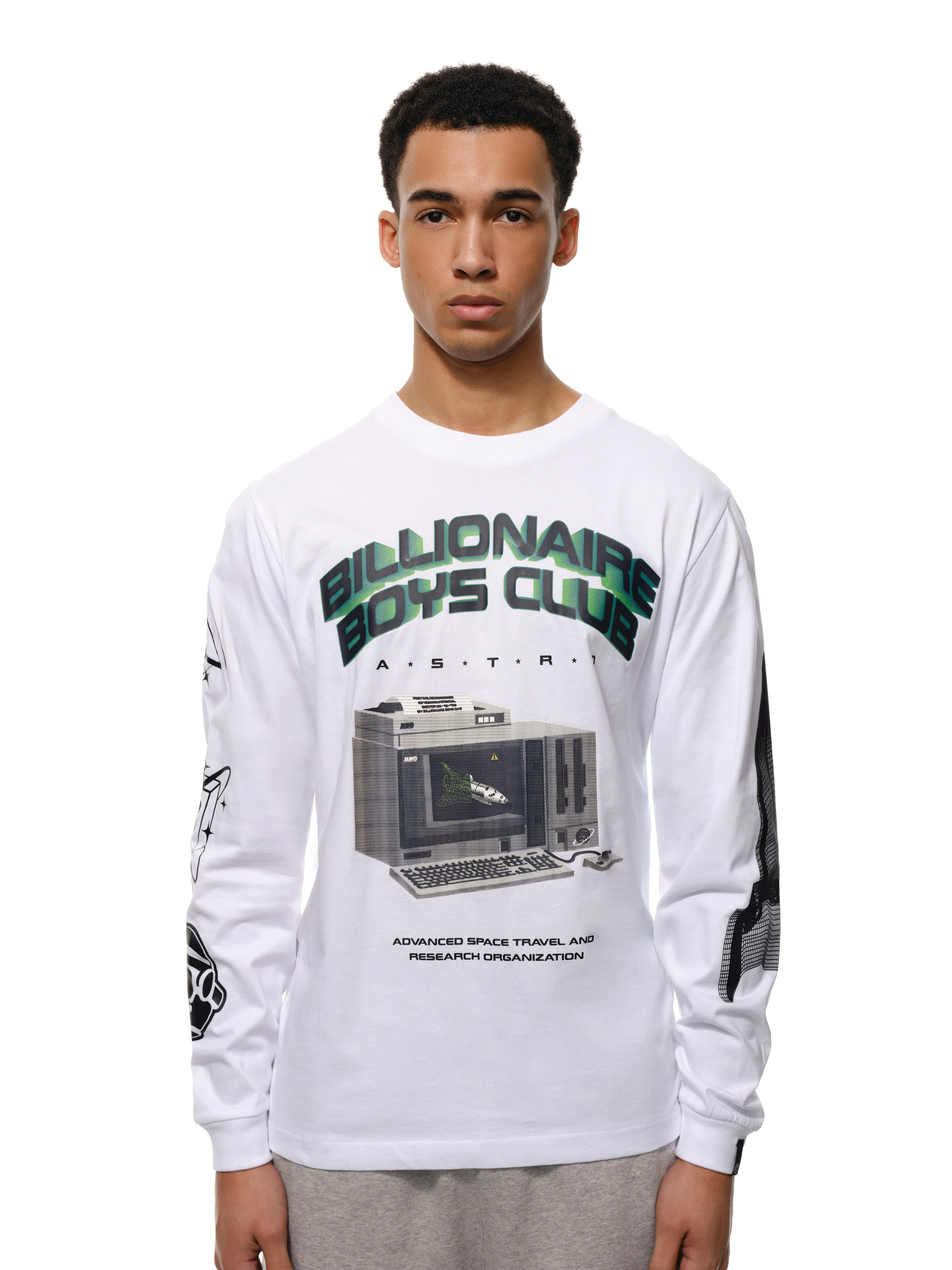 SPACE TRAVEL L/S T-SHIRT - WHITE - Image 3
