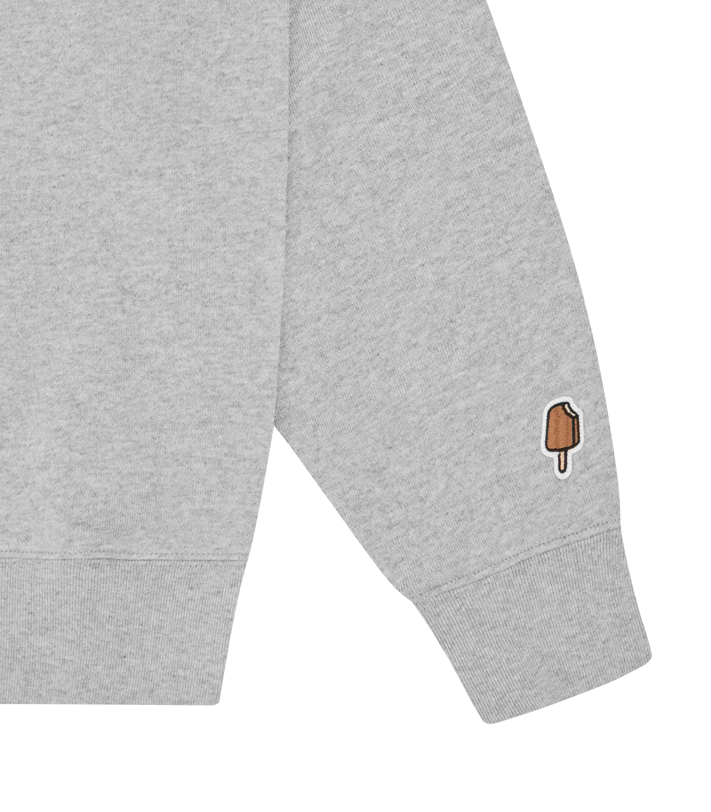 SPRAY PAINT RUNNING DOG CREWNECK - HEATHER GREY - Image 4
