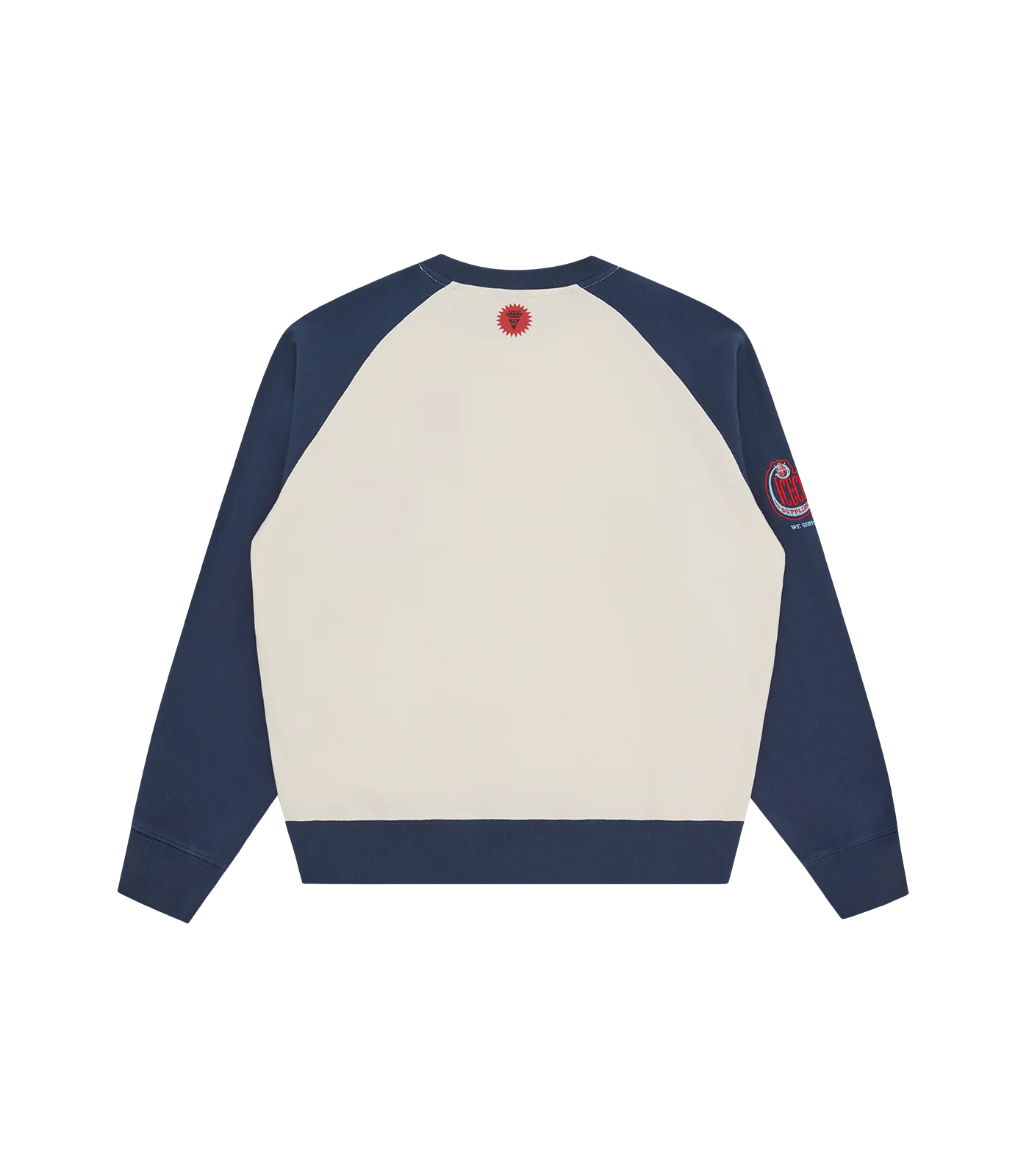 STACK EM UP CREWNECK - OFF WHITE/NAVY - Image 2