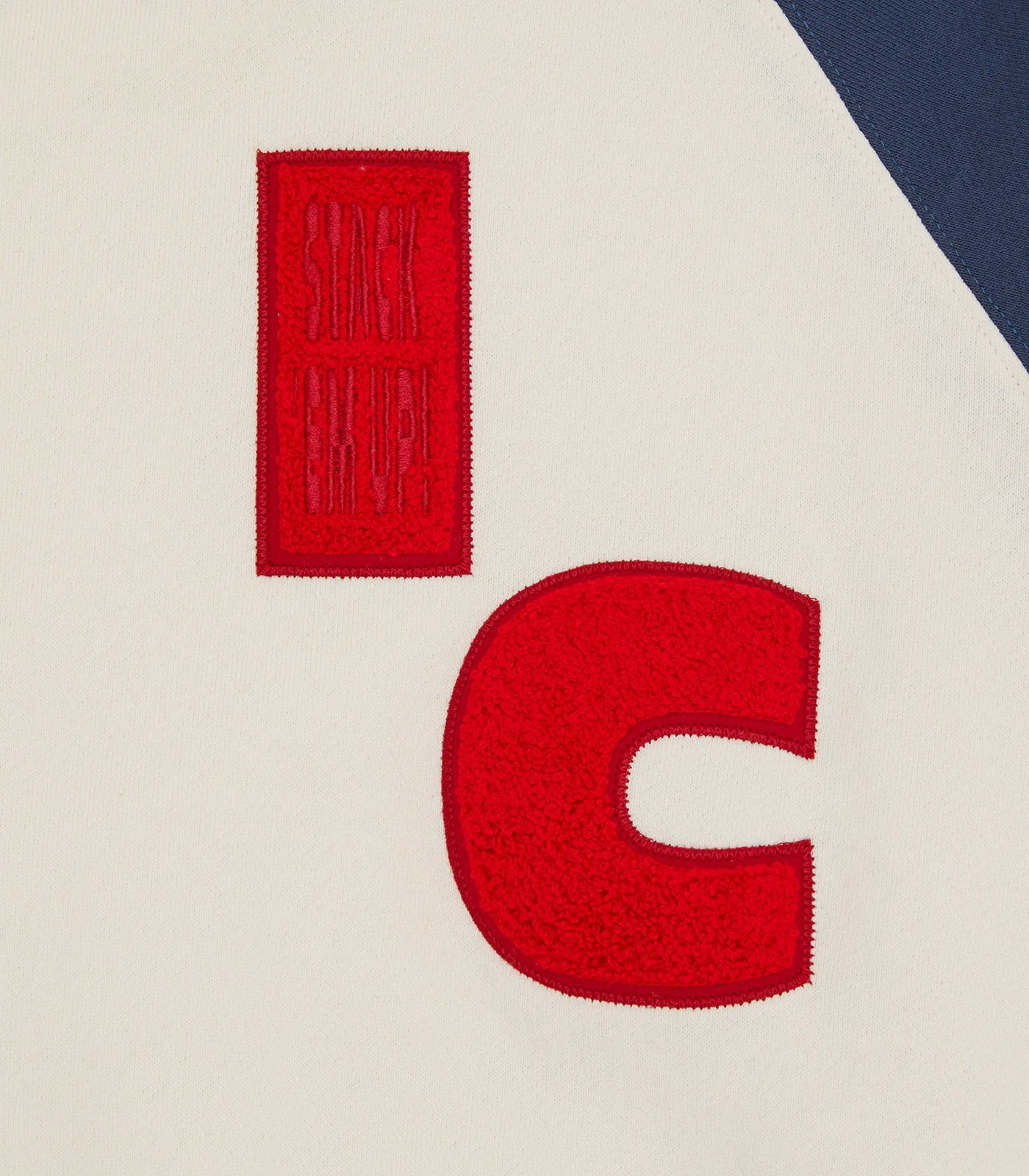 STACK EM UP CREWNECK - OFF WHITE/NAVY - Image 4