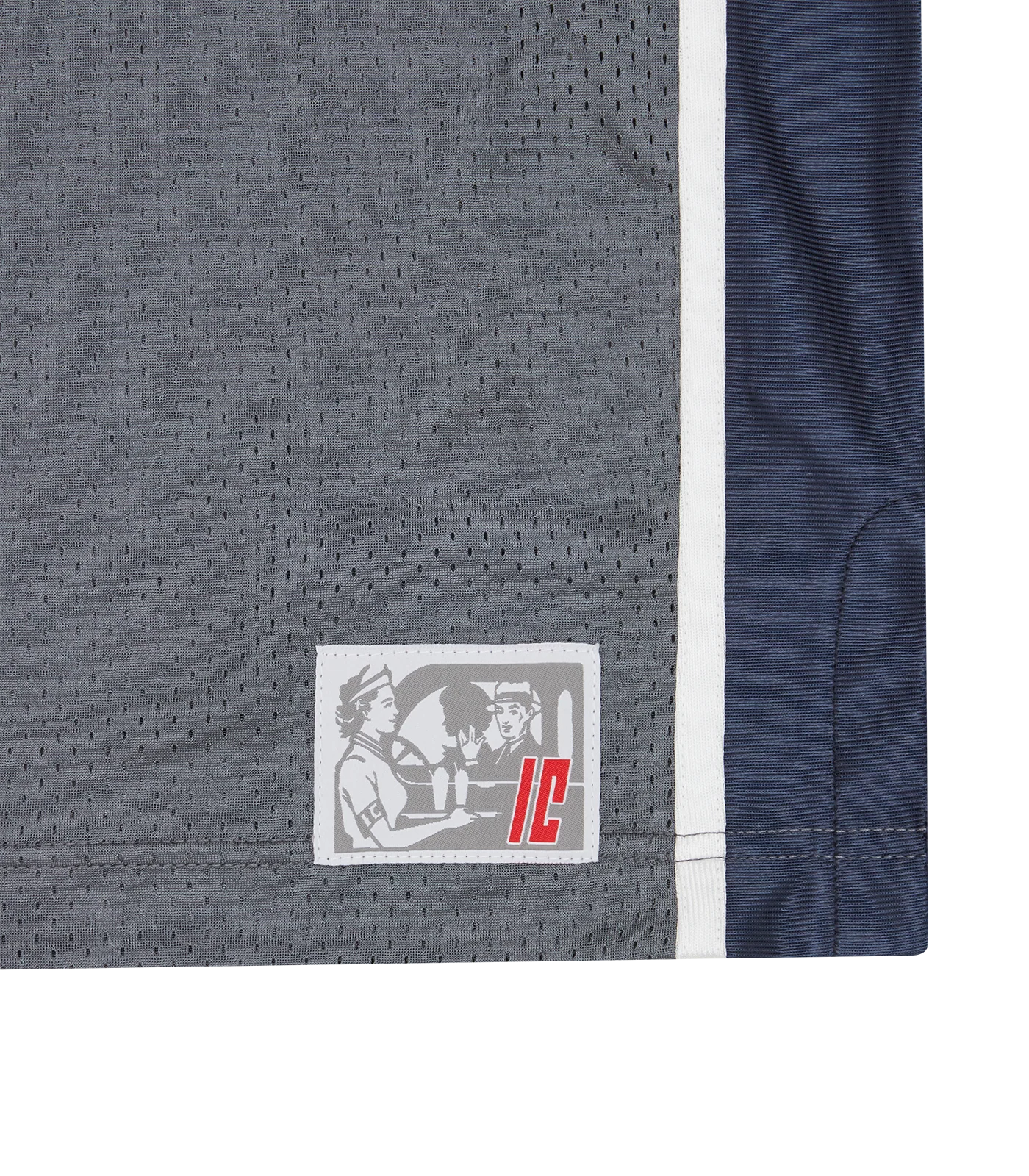 STACK EM UP FOOTBALL SHIRT - GREY/NAVY - Image 6