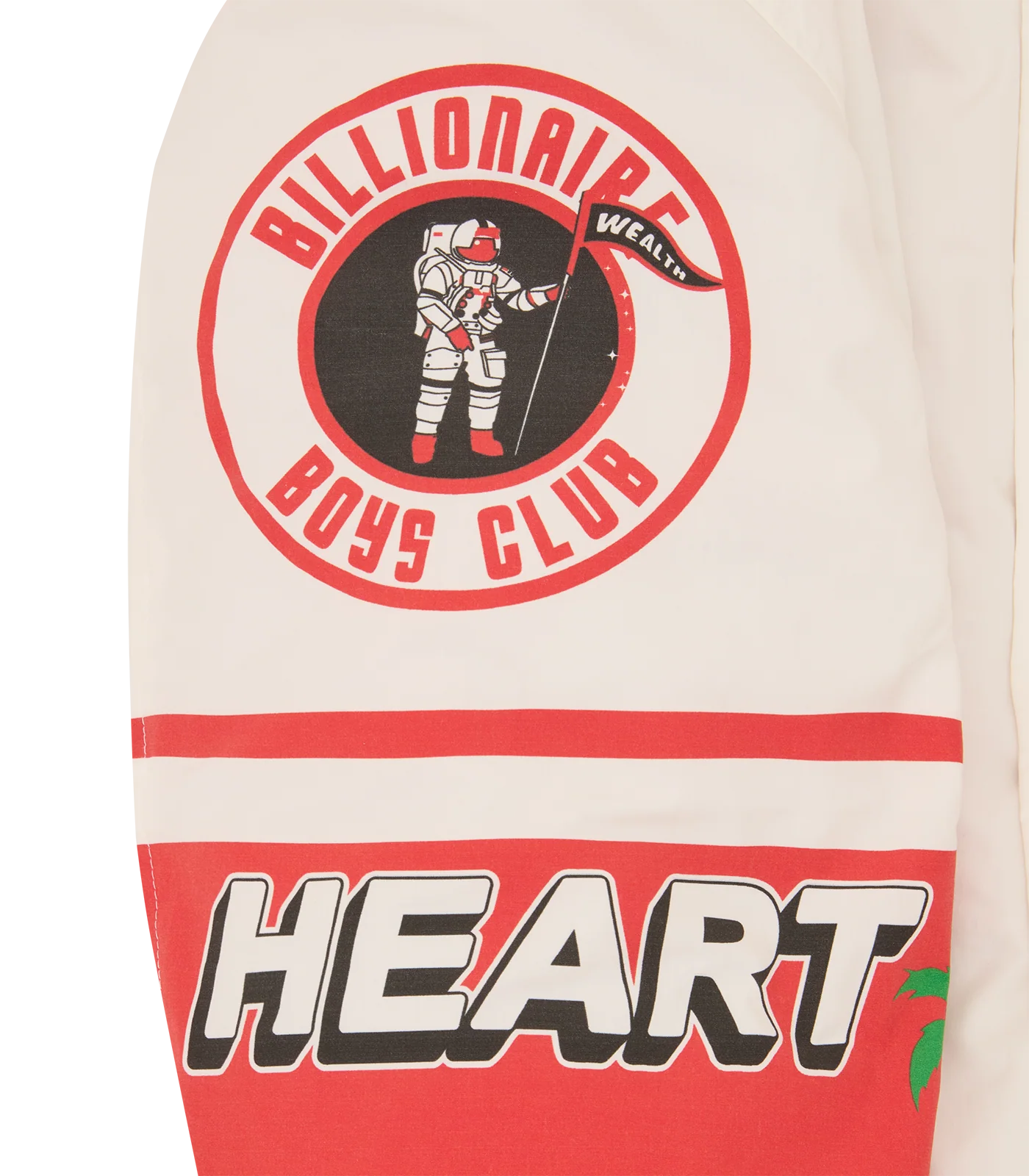 STADIUM BOMBER JACKET - WHITE/RED - Image 7