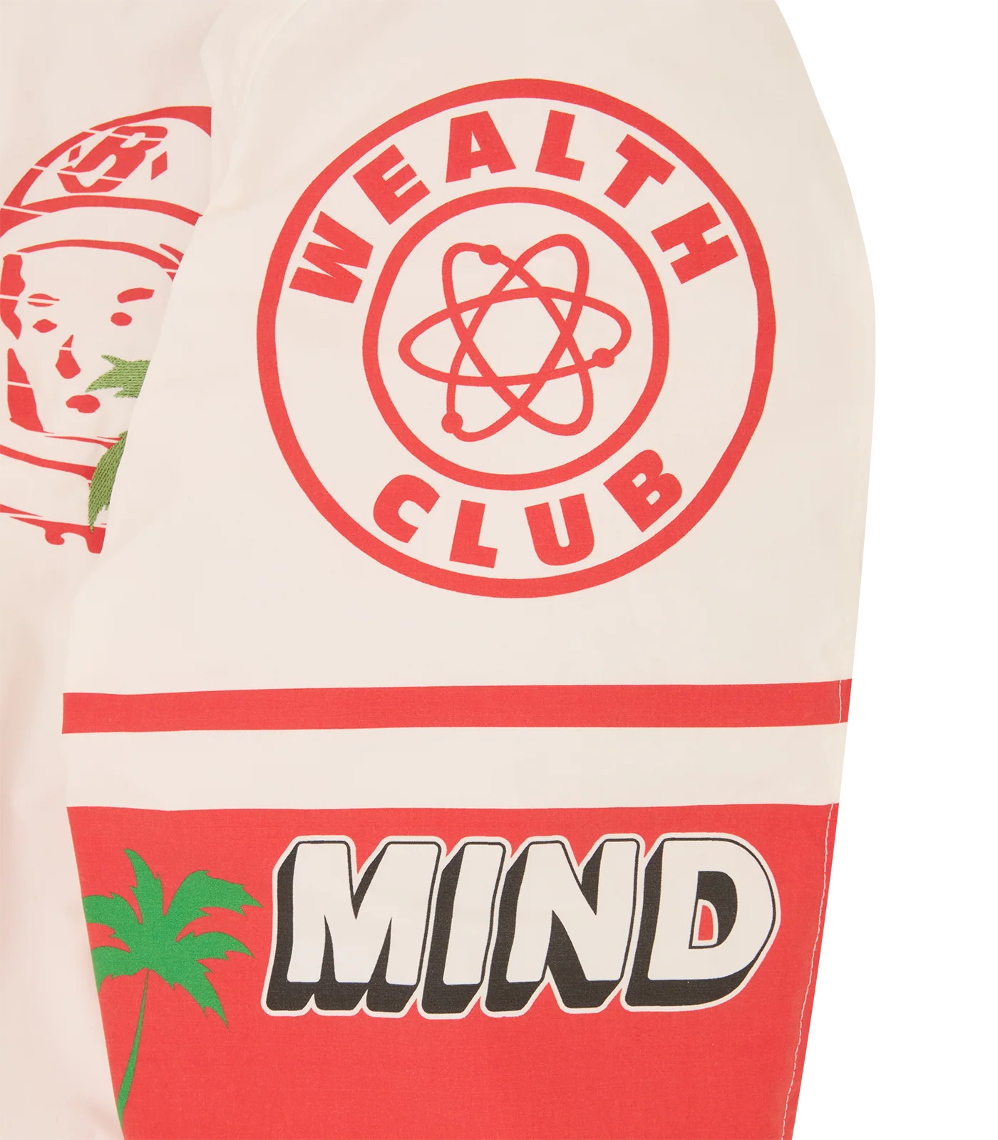 STADIUM BOMBER JACKET - WHITE/RED - Image 8