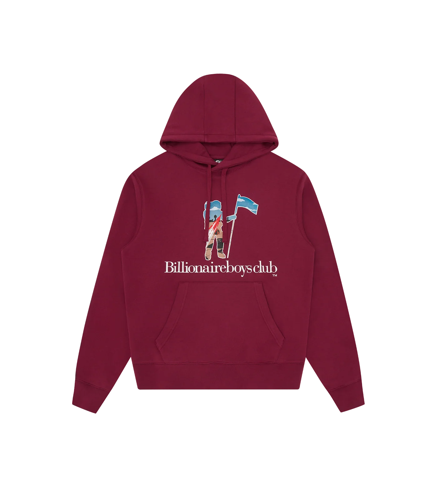 STANDING ASTRO SERIF POPOVER HOOD - BURGUNDY