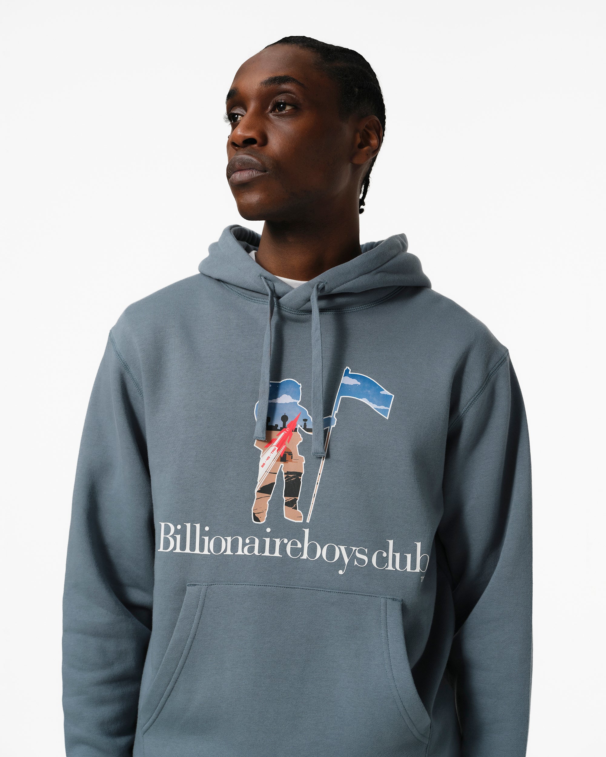 STANDING ASTRO SERIF POPOVER HOOD  - SLATE BLUE - Image 3