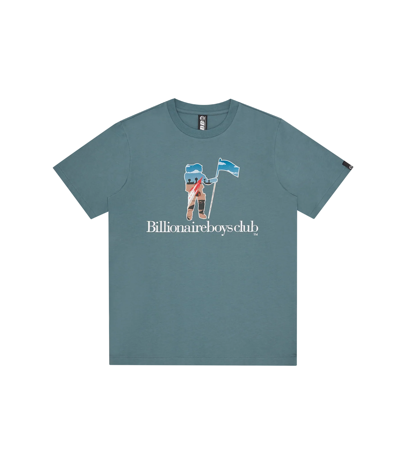 STANDING ASTRO SERIF T-SHIRT - SLATE BLUE