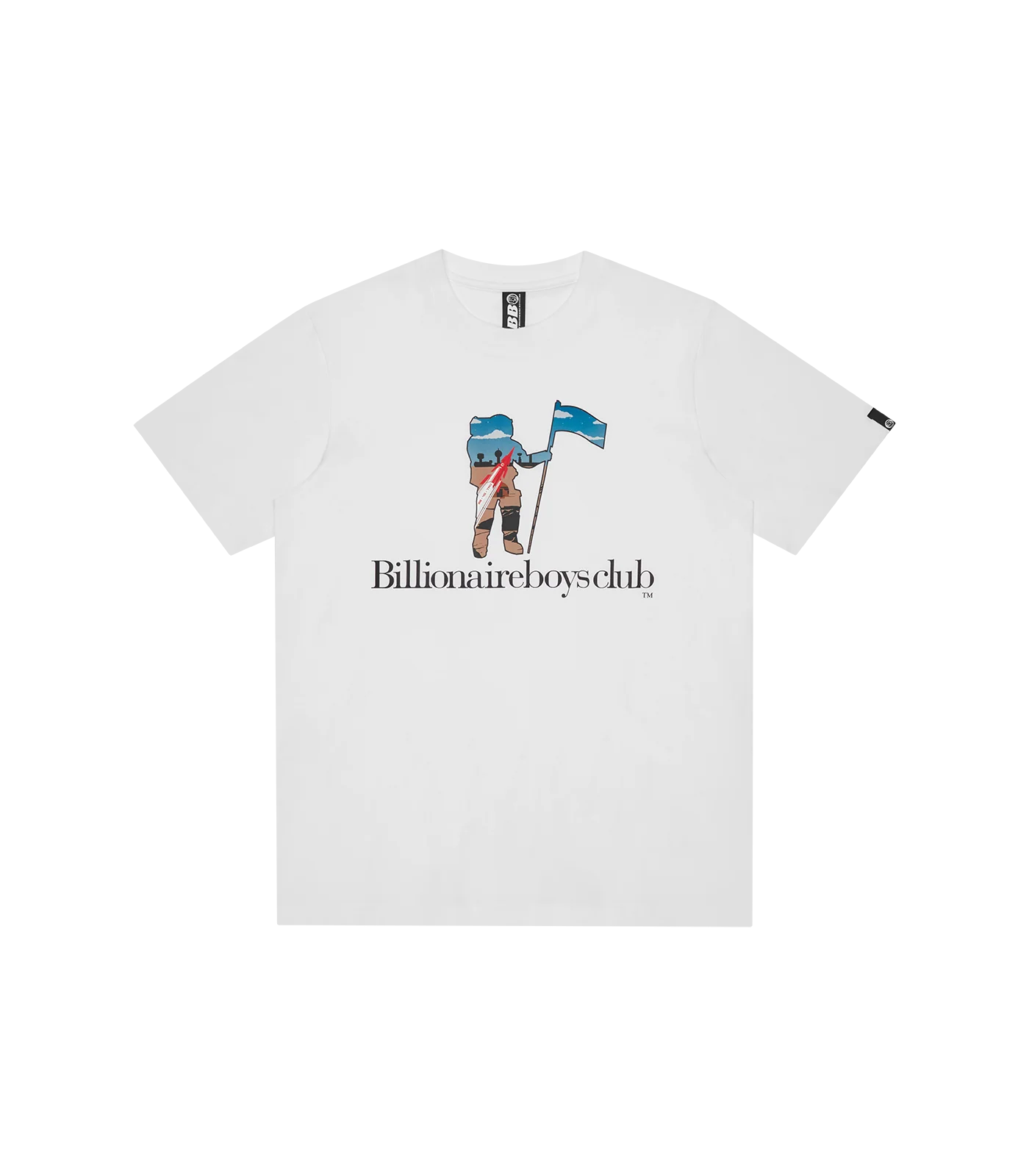 STANDING ASTRO SERIF T-SHIRT - WHITE