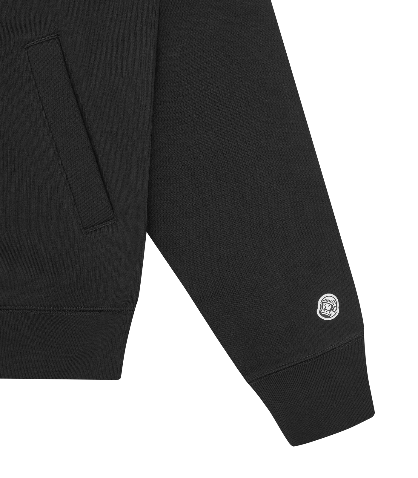 STRAIGHT LOGO GRADIENT DIAMONTE ZIP THROUGH HOOD - BLACK - Image 5