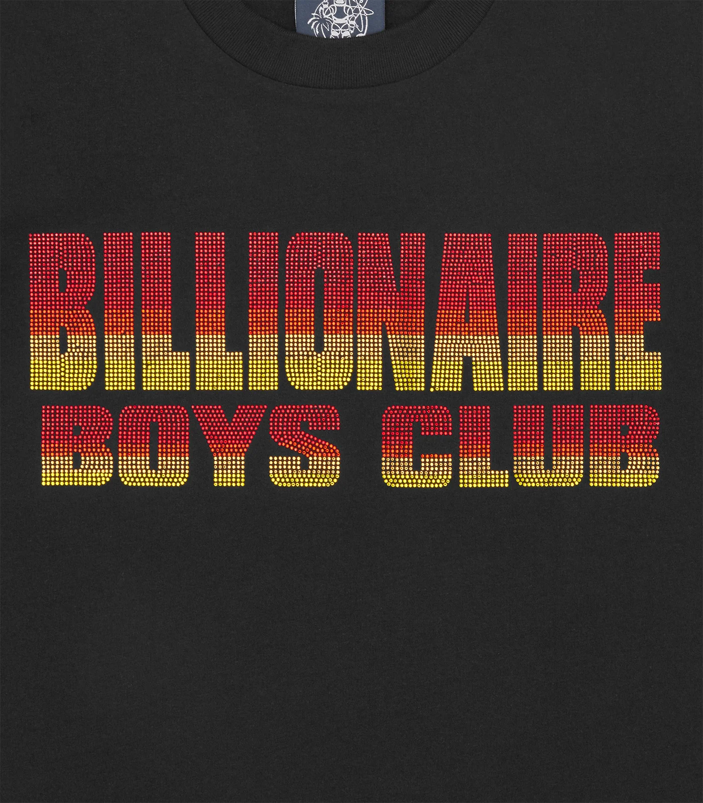 STRAIGHT LOGO GRADIENT DIAMONTE T-SHIRT - BLACK - Image 5