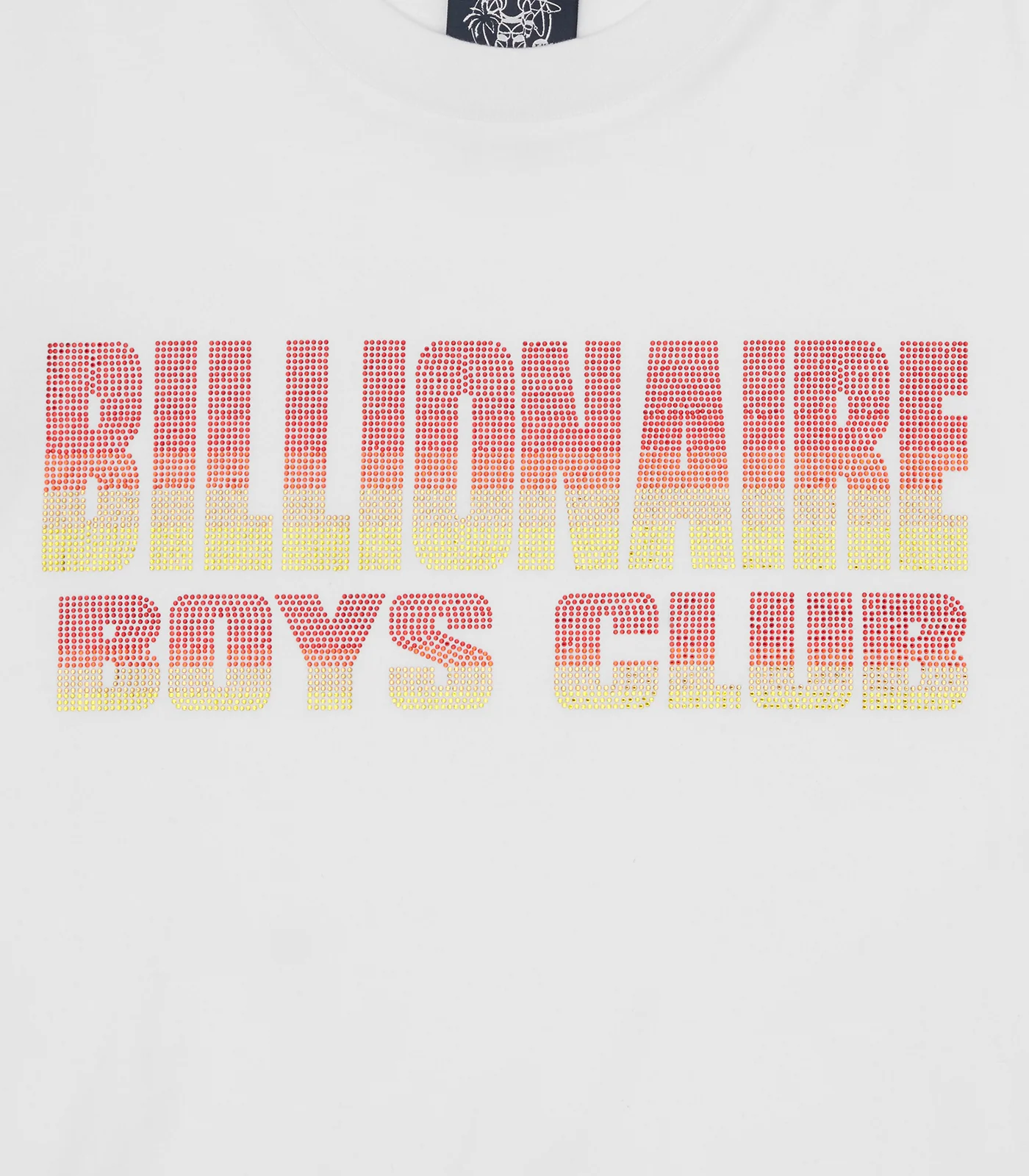 STRAIGHT LOGO GRADIENT DIAMONTE T-SHIRT - WHITE - Image 4