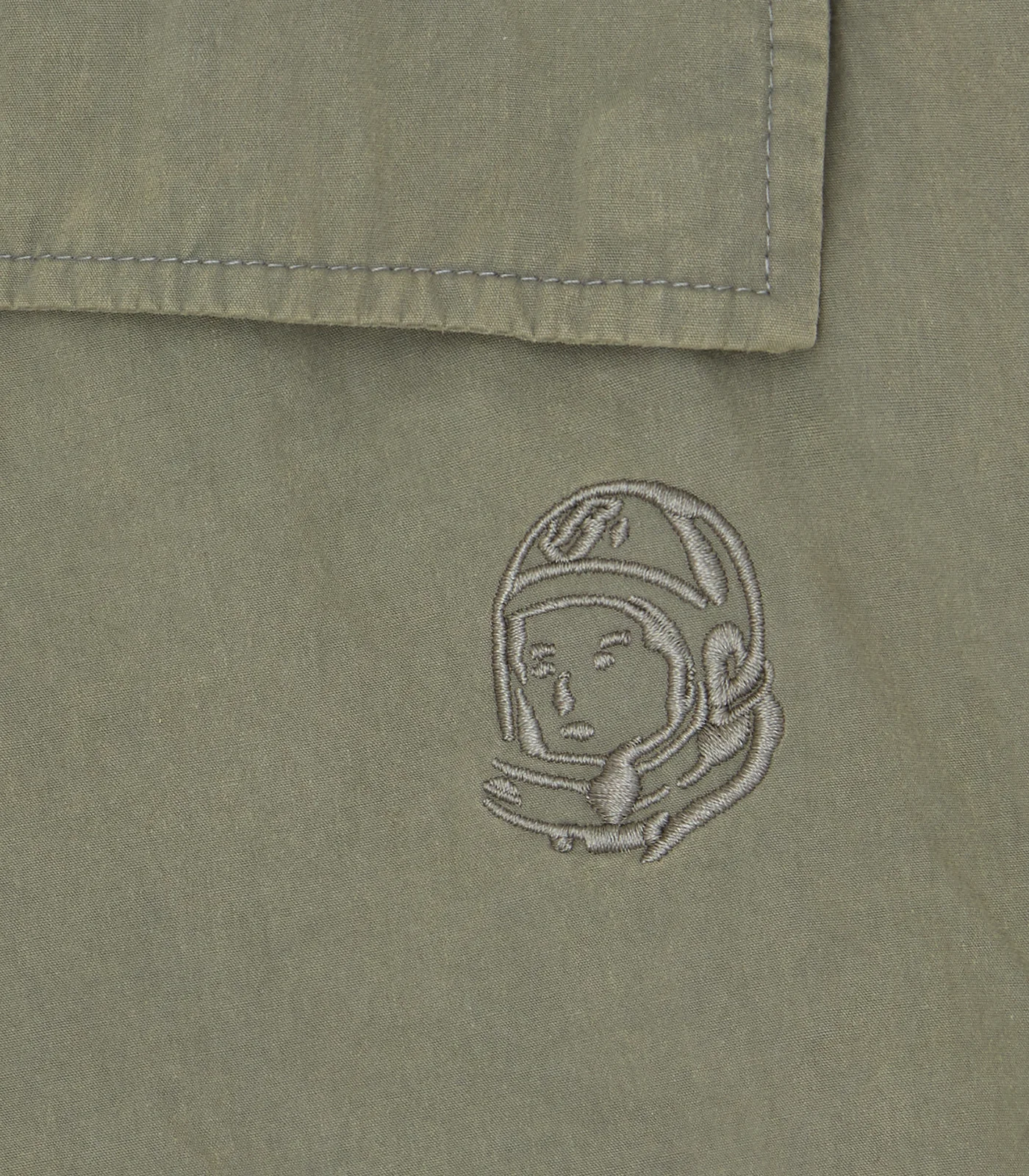 STRAIGHT LOGO PARACHUTE PANTS - OLIVE - Image 6