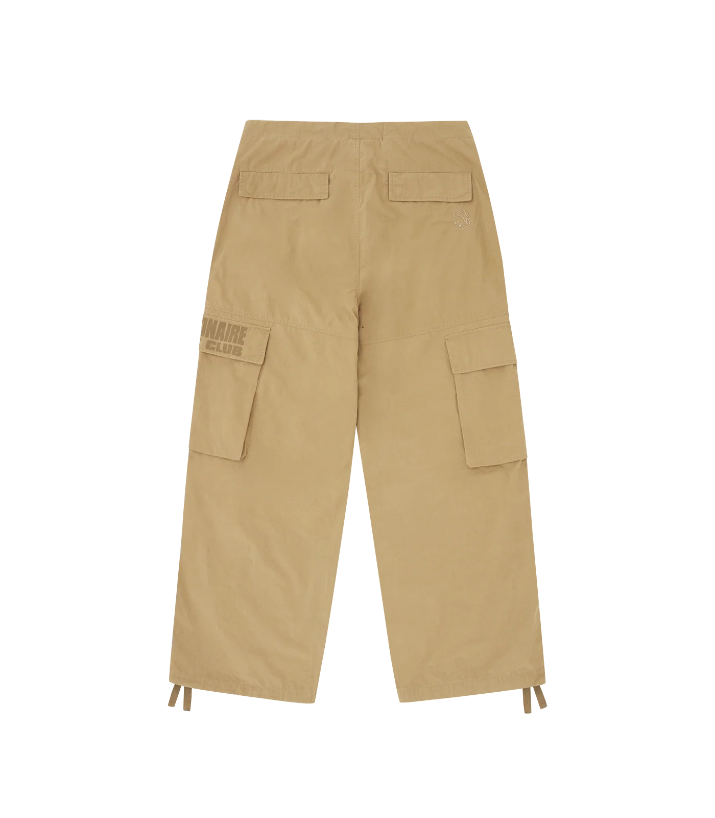 STRAIGHT LOGO PARACHUTE PANTS - SAND - Image 4
