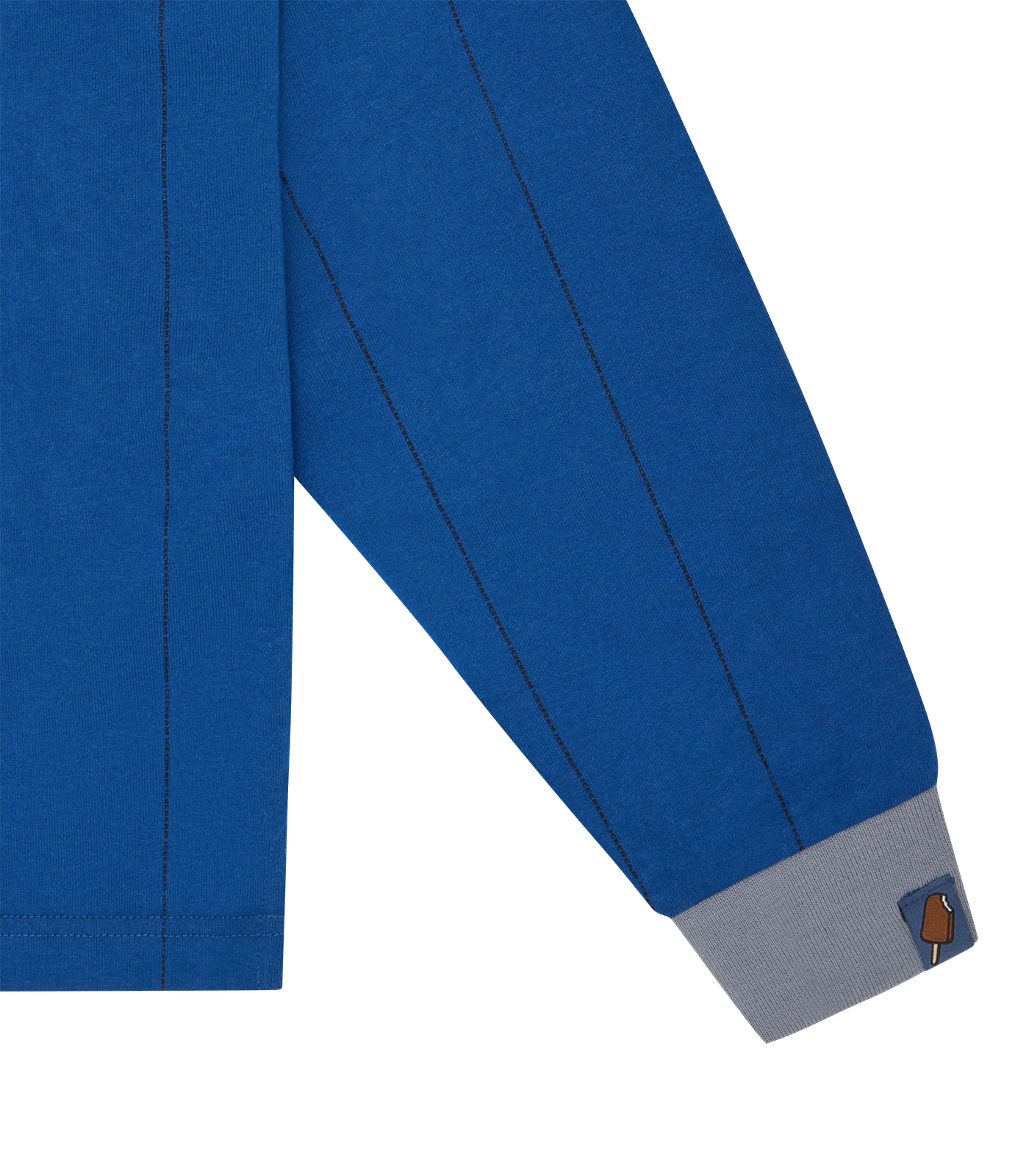 TEAM IC PINSTRIPE L/S POLO SHIRT - NAVY - Image 4