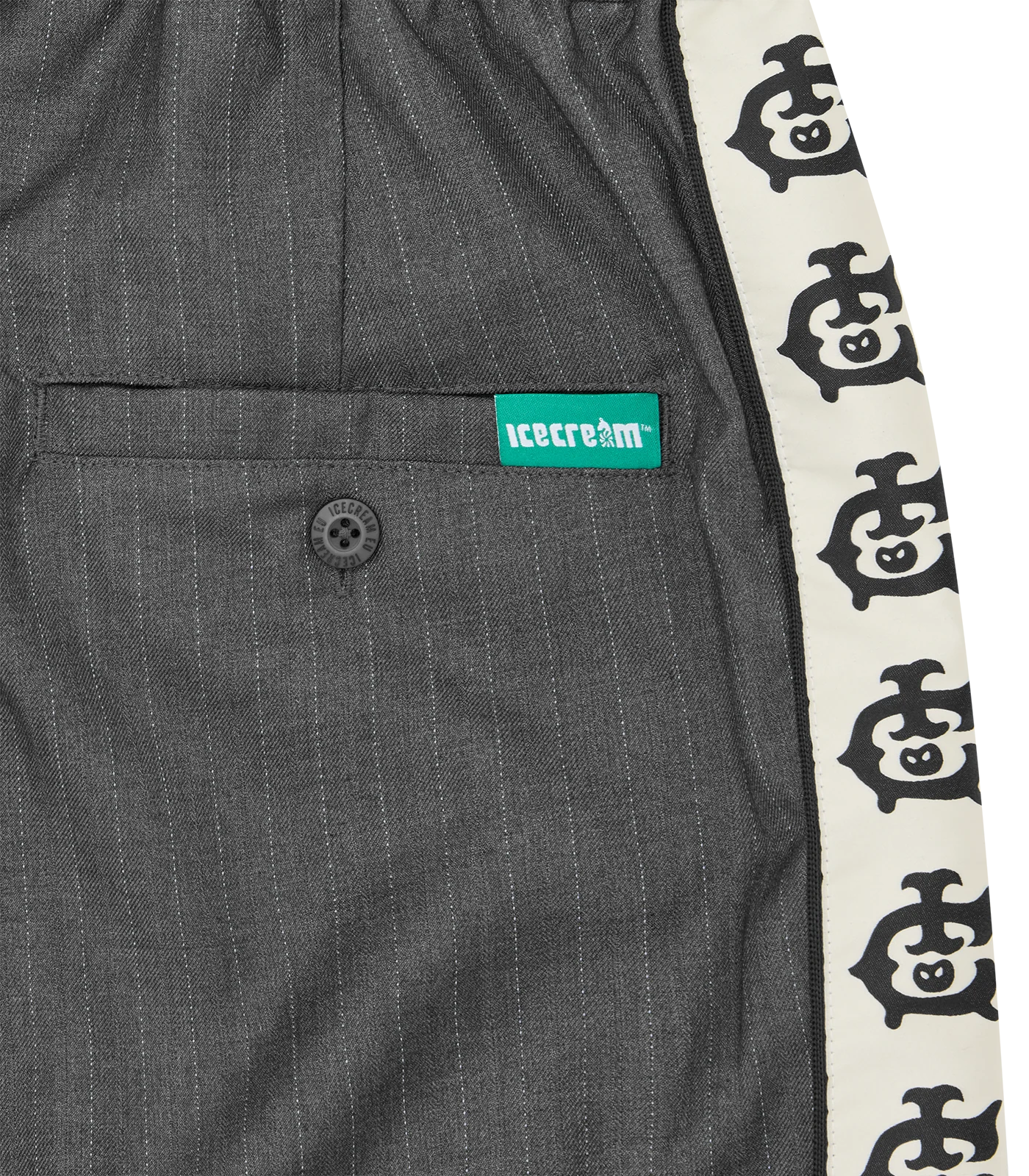 TEAM IC PINSTRIPE SKATE PANTS - GREY - Image 6