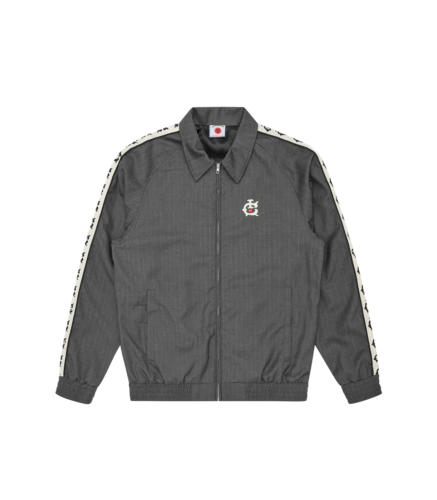 TEAM IC PINSTRIPE TRACK JACKET - GREY