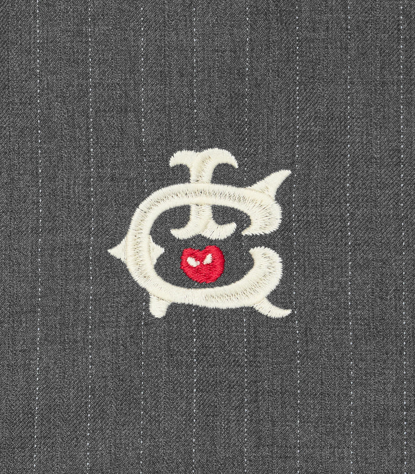 TEAM IC PINSTRIPE TRACK JACKET - GREY - Image 3