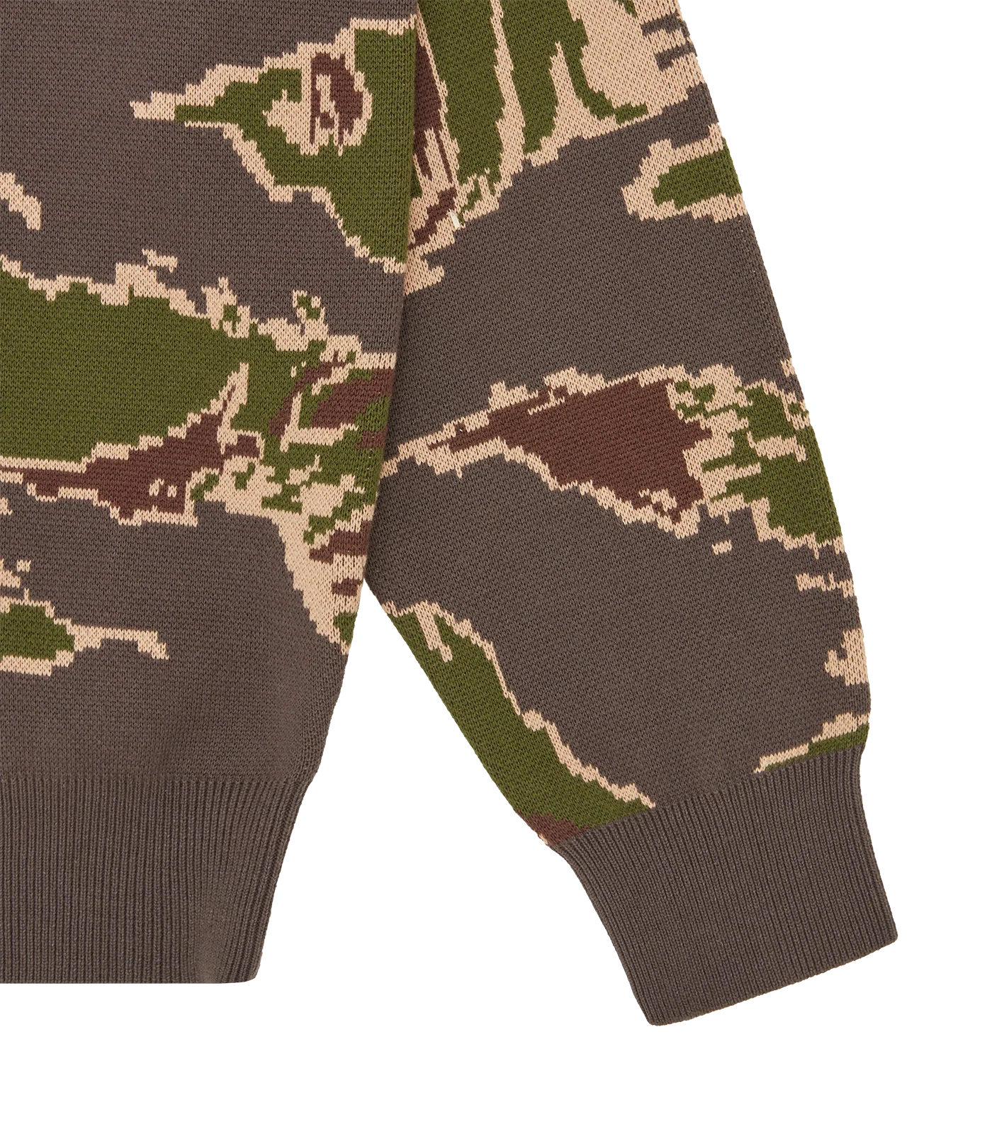 TIGER STRIPE KNITTED CREWNECK - CAMO - Image 5