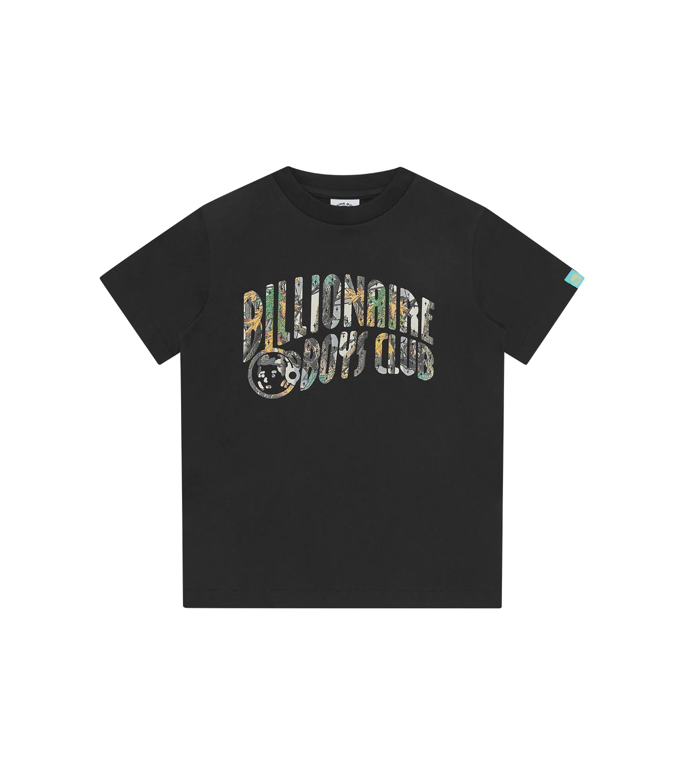 KIDS TREE CAMO ARCH LOGO T-SHIRT - BLACK