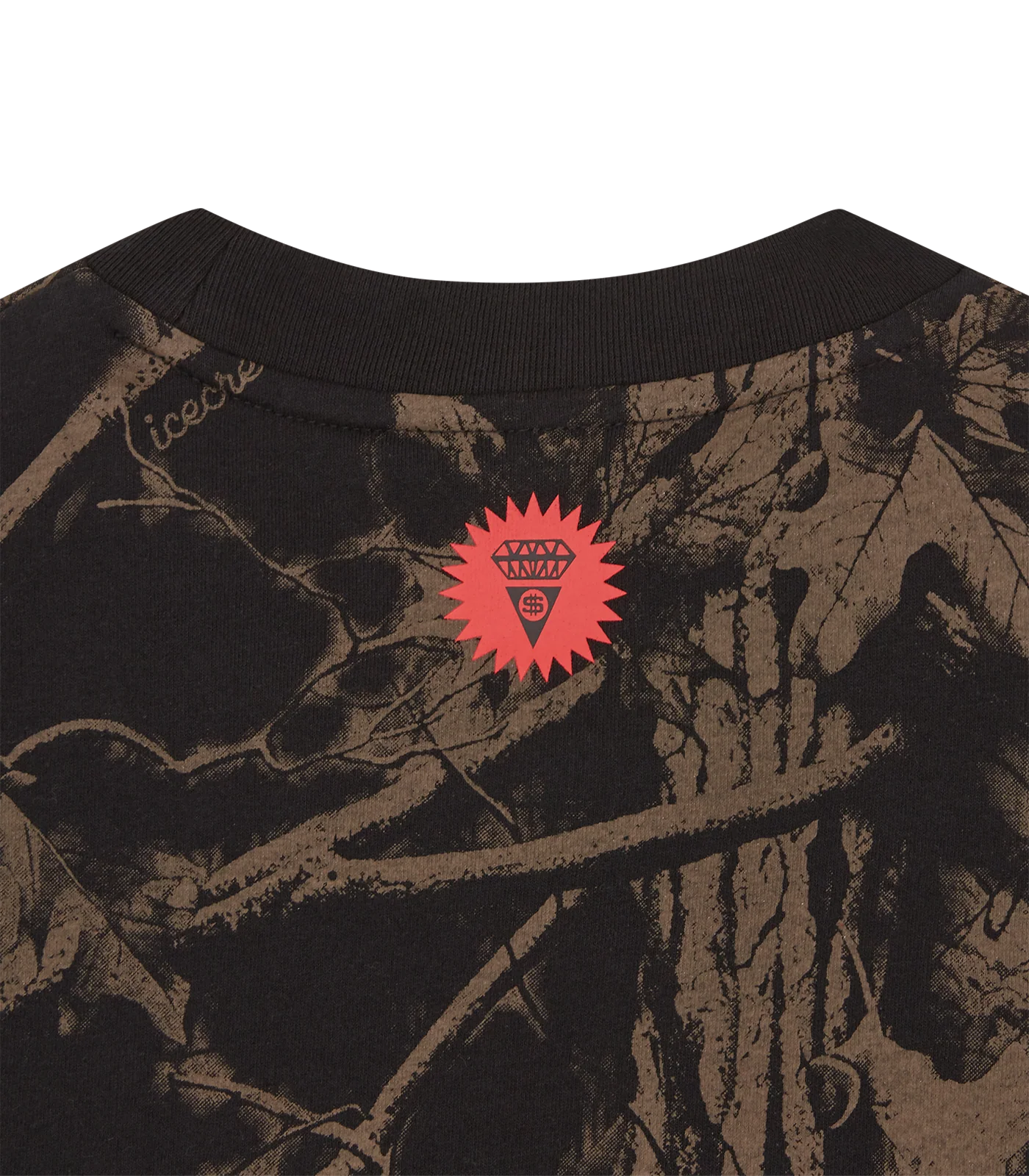 TREE CAMO L/S T-SHIRT - BLACK - Image 4