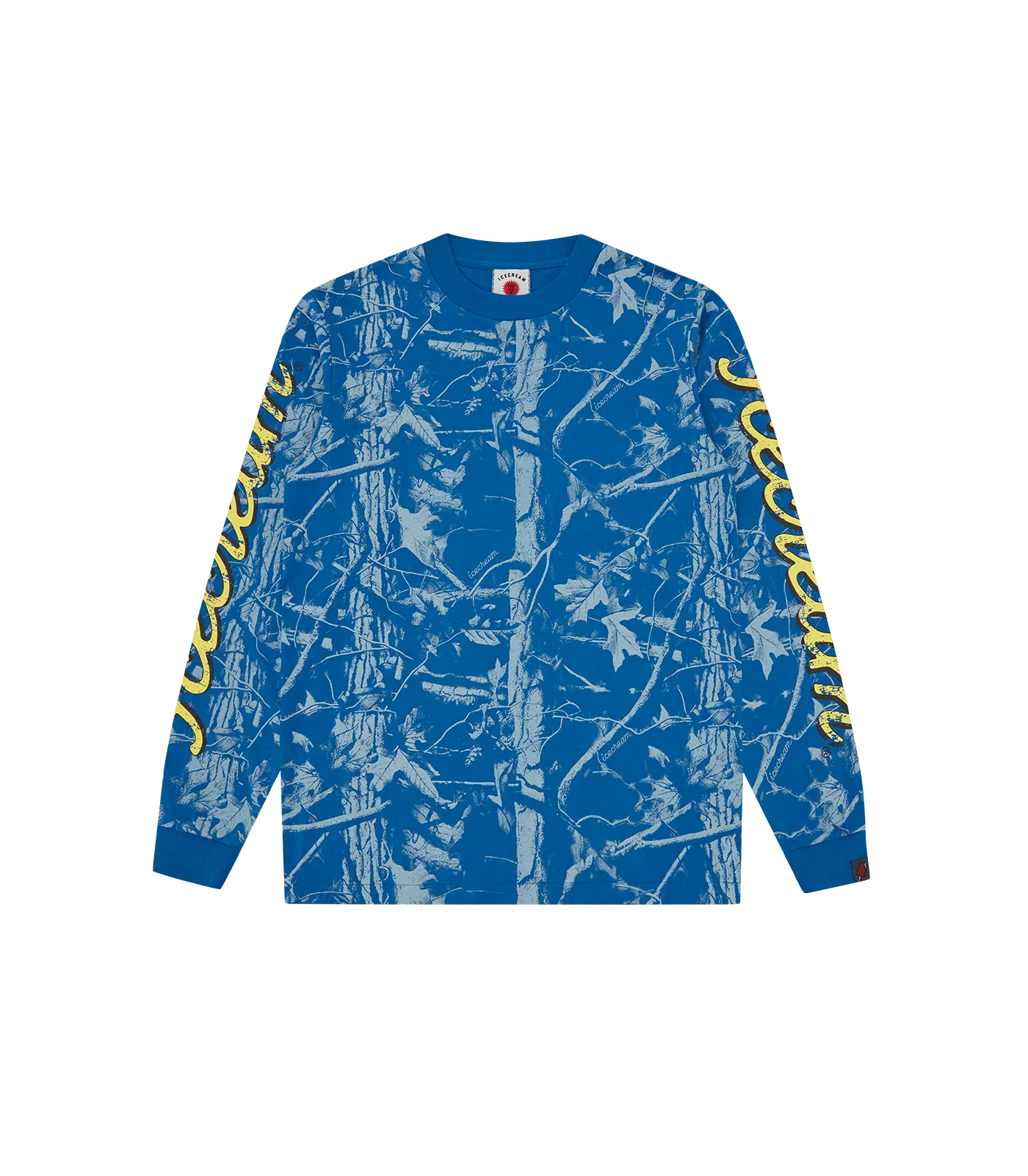 TREE CAMO L/S T-SHIRT - BLUE