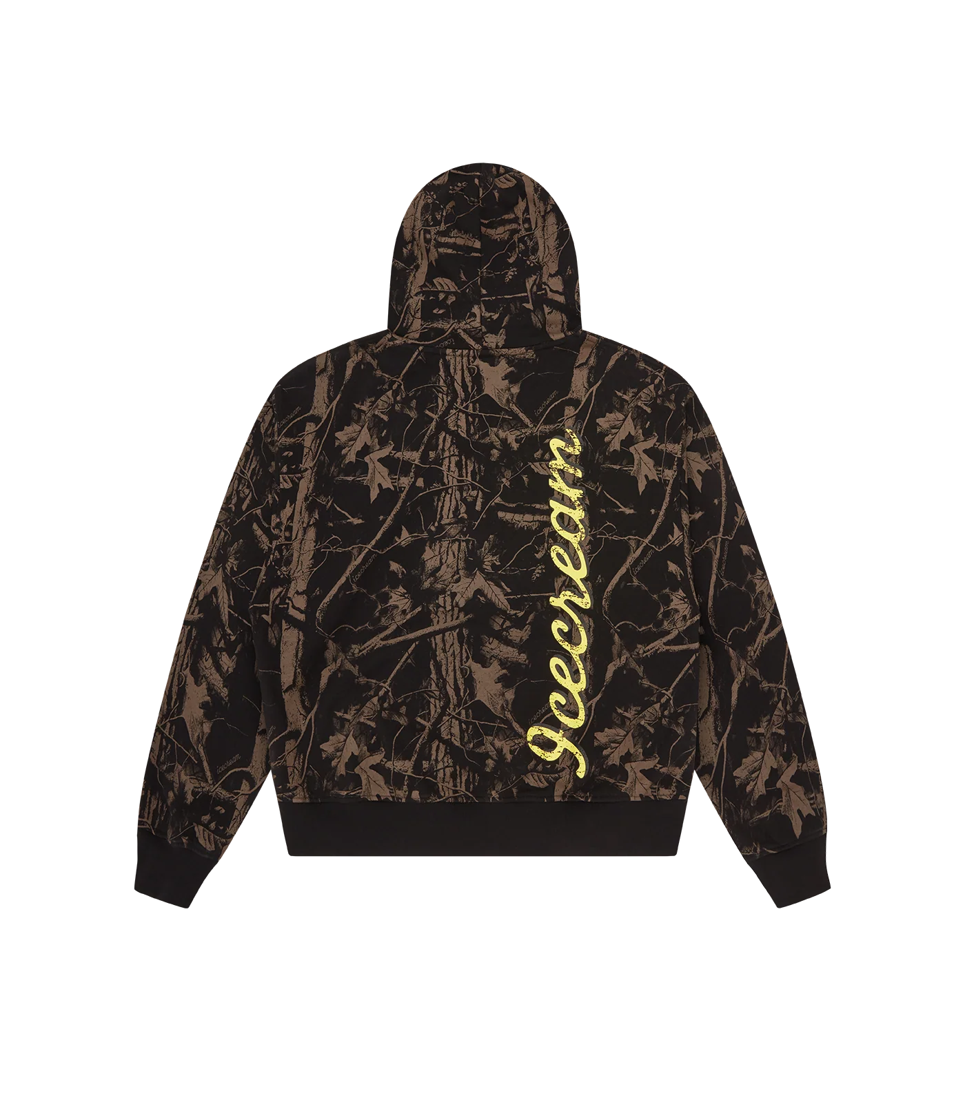 TREE CAMO OVERSIZED POPOVER HOOD - BLACK - Image 4