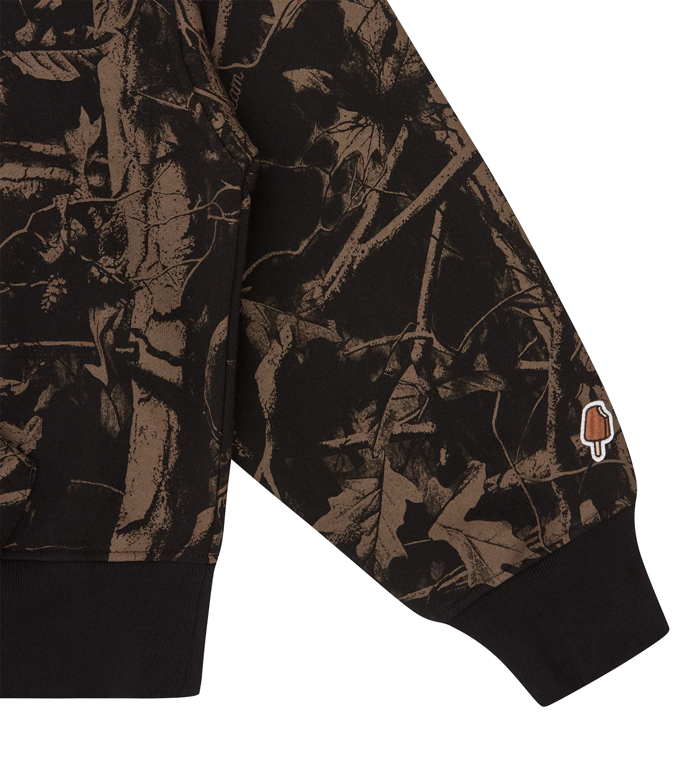 TREE CAMO OVERSIZED POPOVER HOOD - BLACK - Image 6