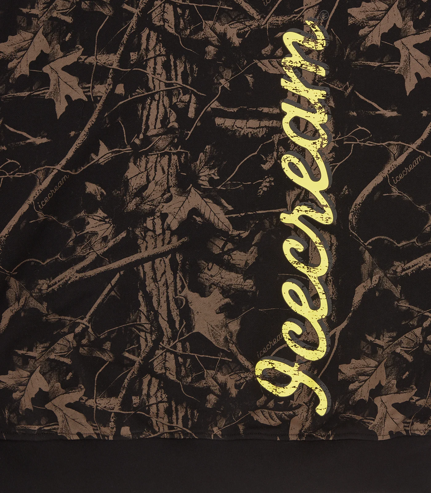 TREE CAMO OVERSIZED POPOVER HOOD - BLACK - Image 7