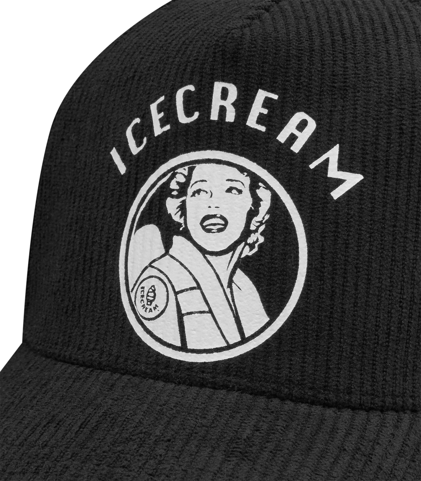 WAITRESS CORDUROY TRUCKER CAP - BLACK - Image 3