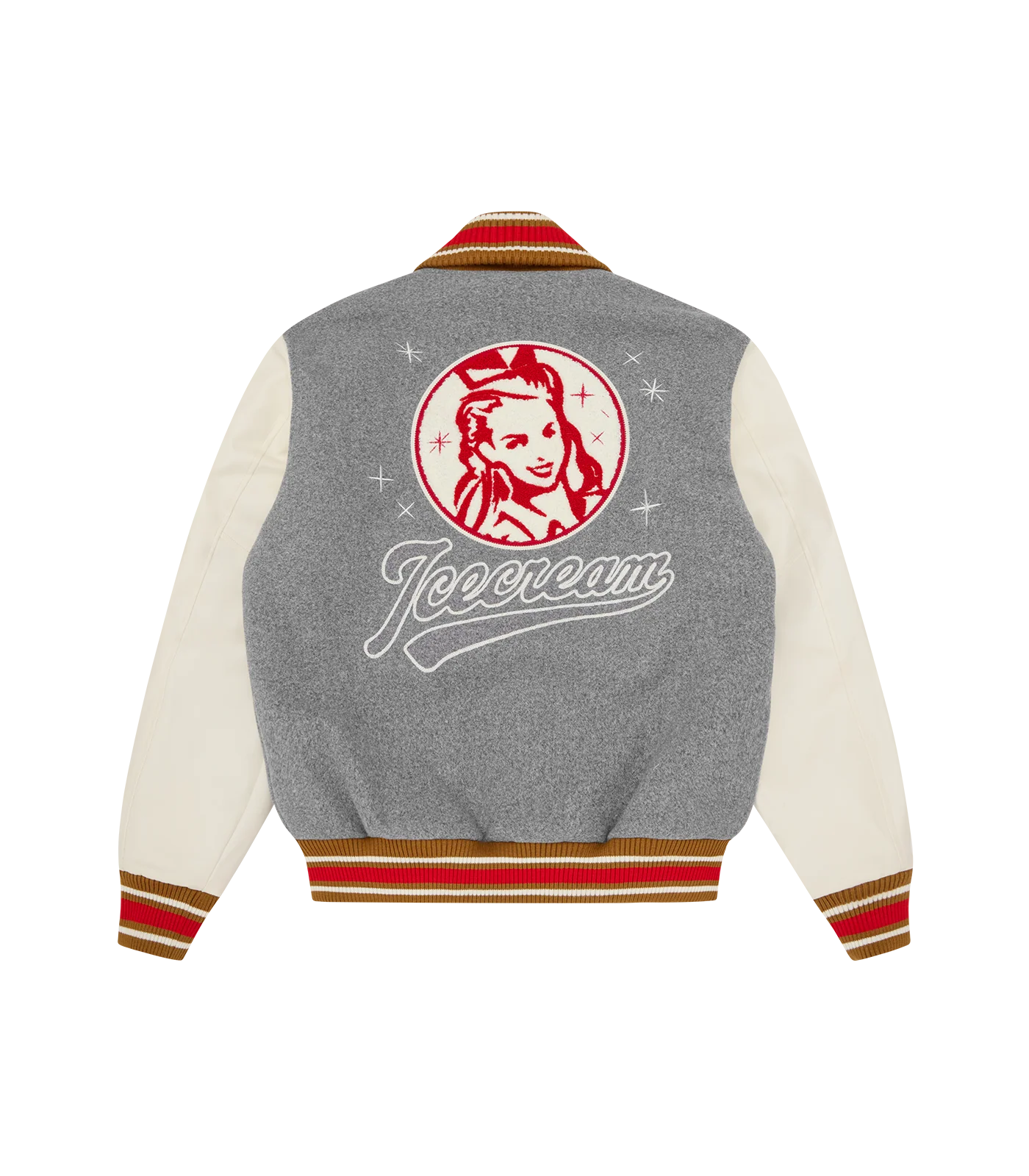 WAITRESS VARSITY JACKET - GREY - Image 2