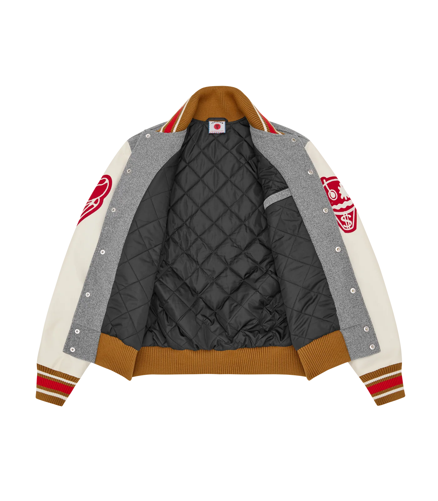 WAITRESS VARSITY JACKET - GREY - Image 5